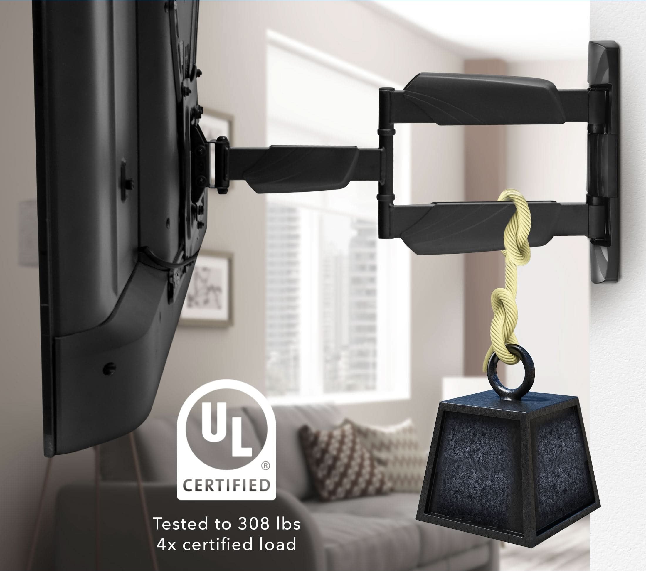 UL Certified Full Motion Wall Mount