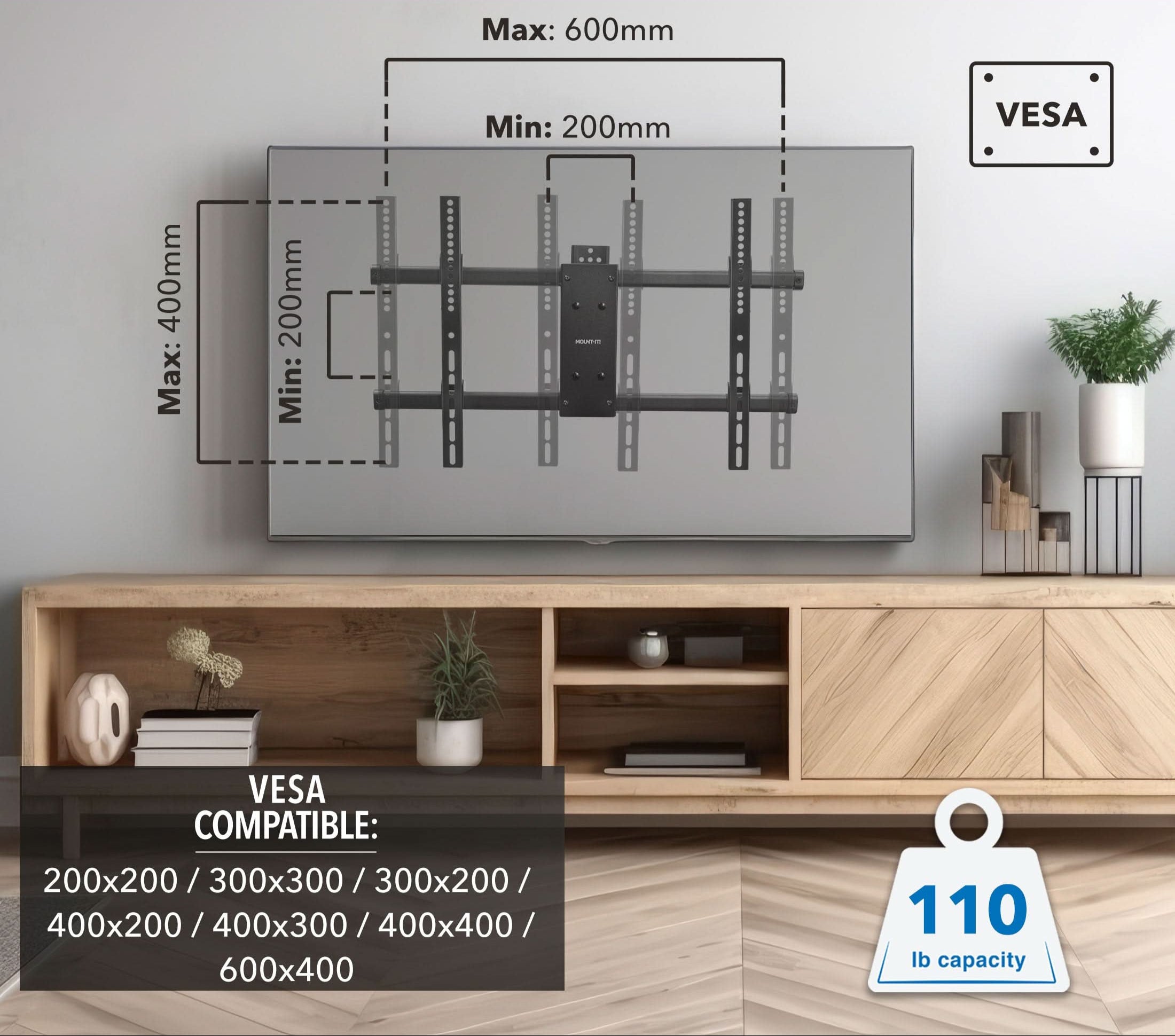 UL Certified Heavy Duty Full Motion Wall Mount