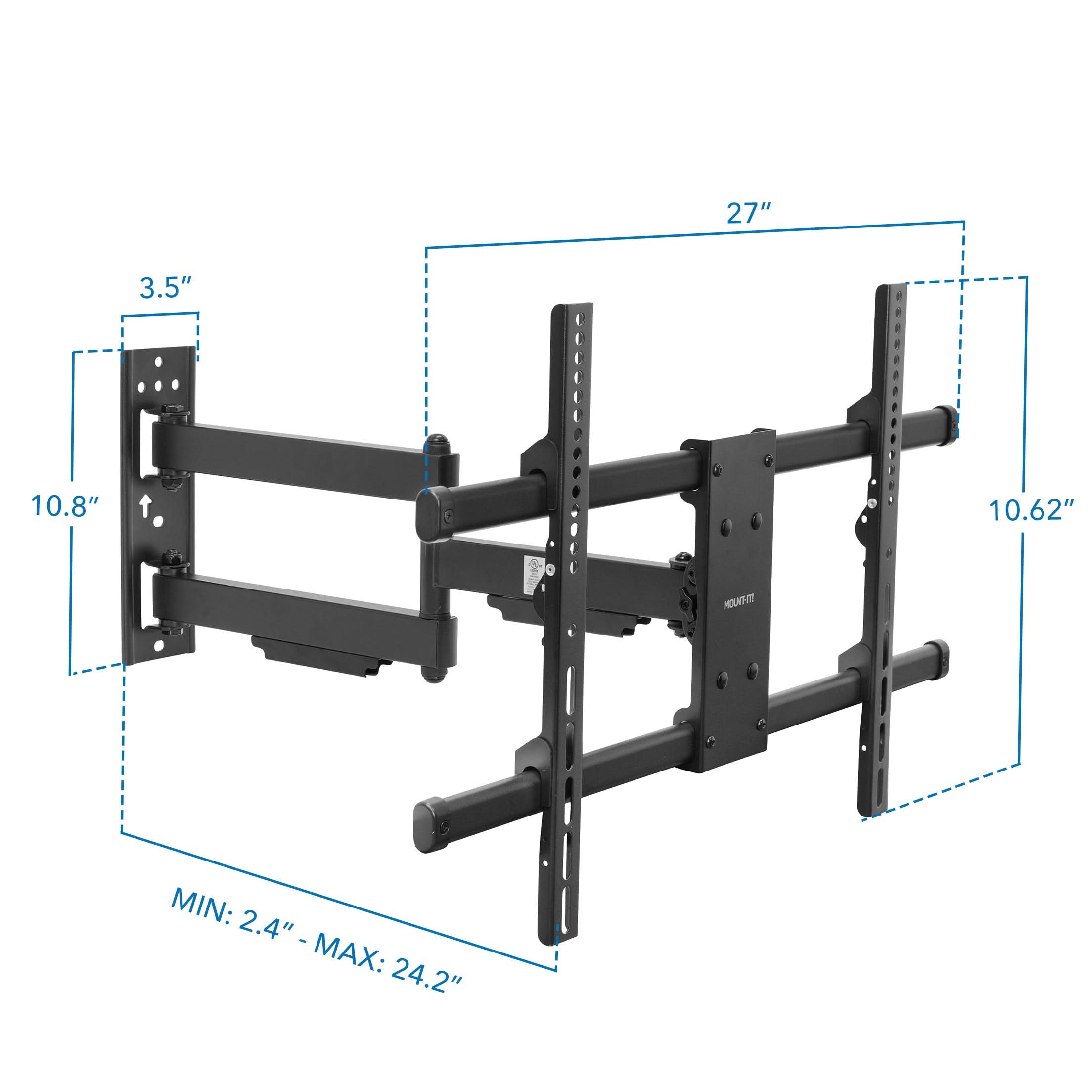 UL Certified Heavy Duty Full Motion Wall Mount