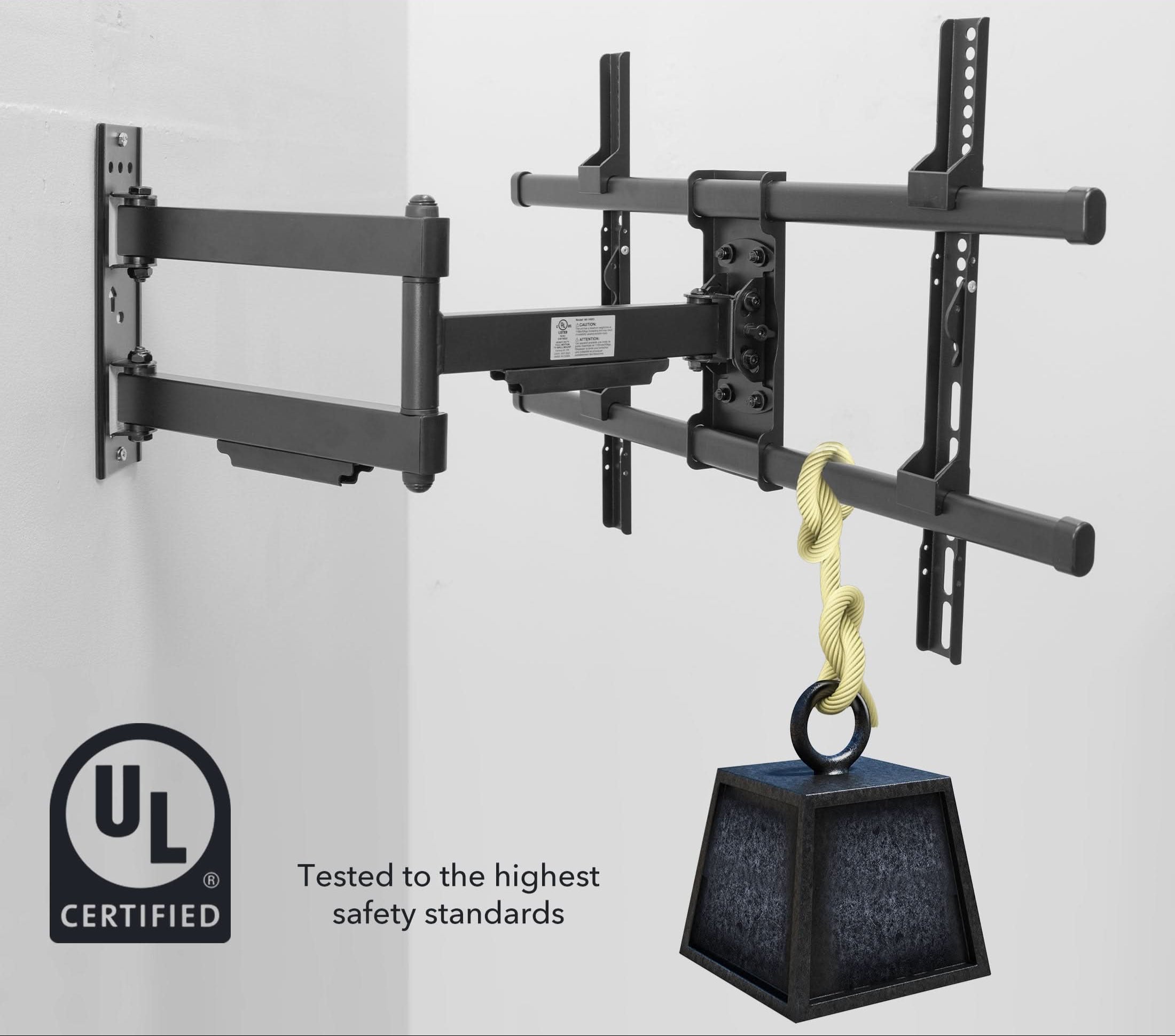 UL Certified Heavy Duty Full Motion Wall Mount