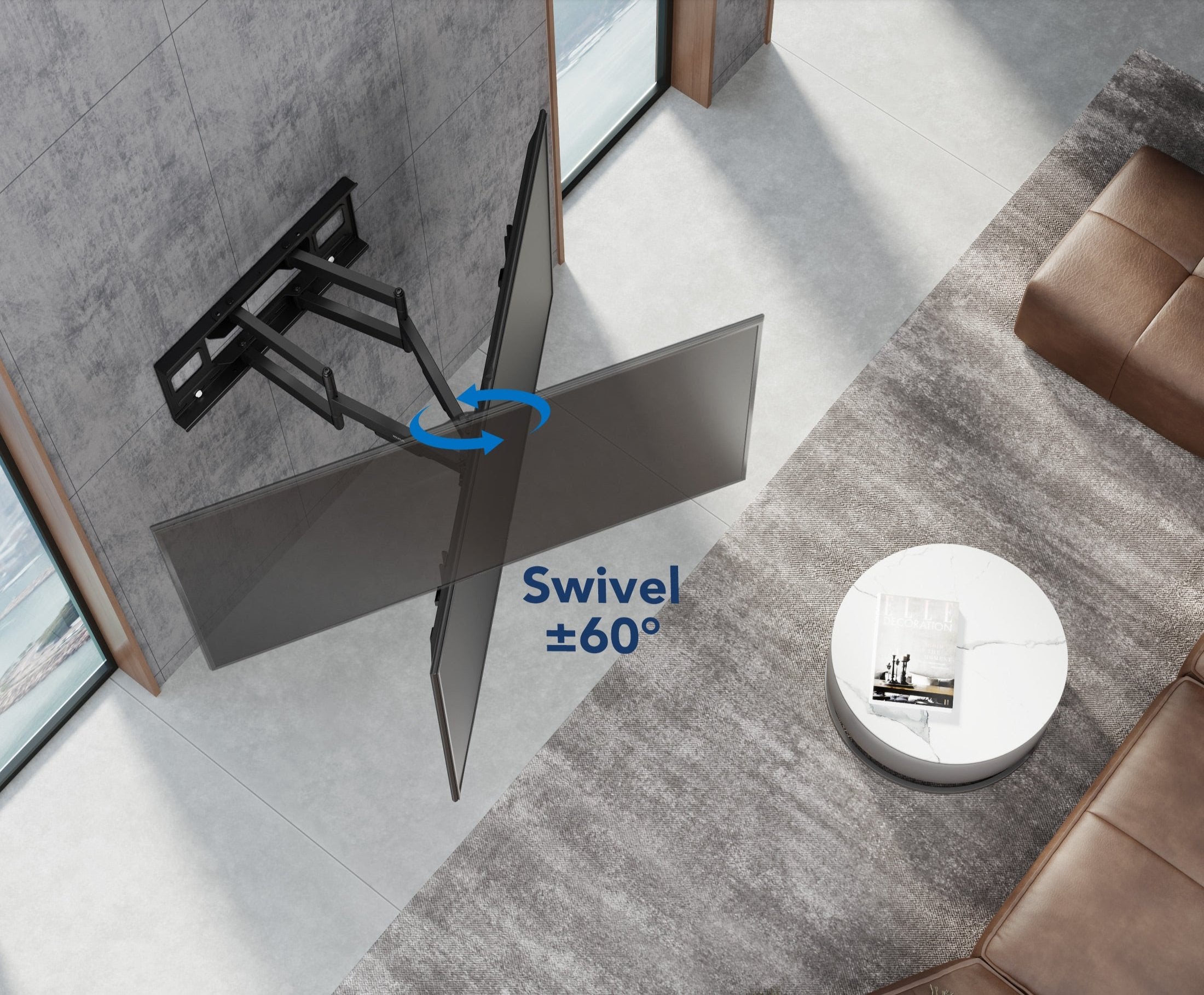 Heavy Duty XXL Full Motion TV Mount