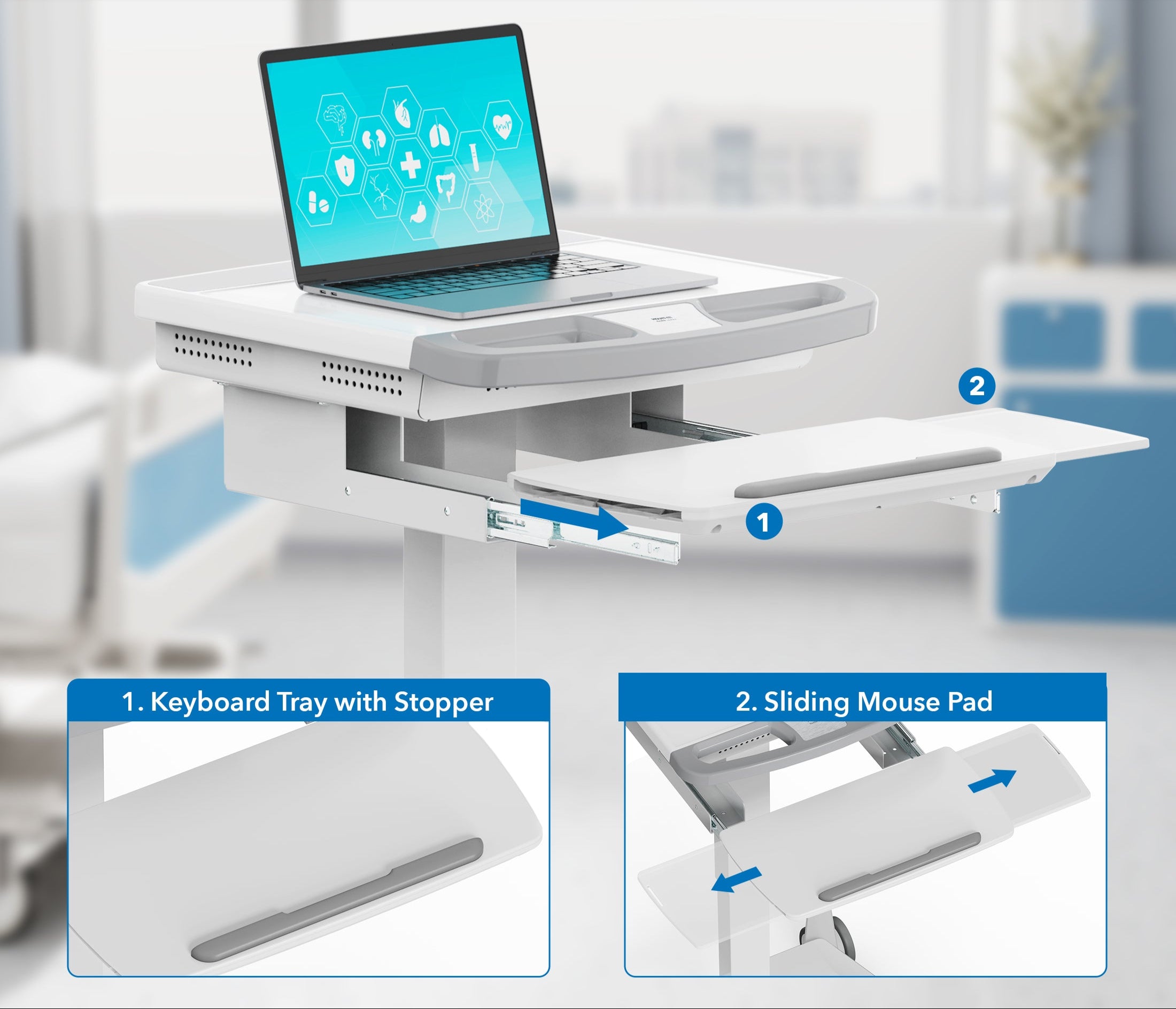 Medical Laptop Cart