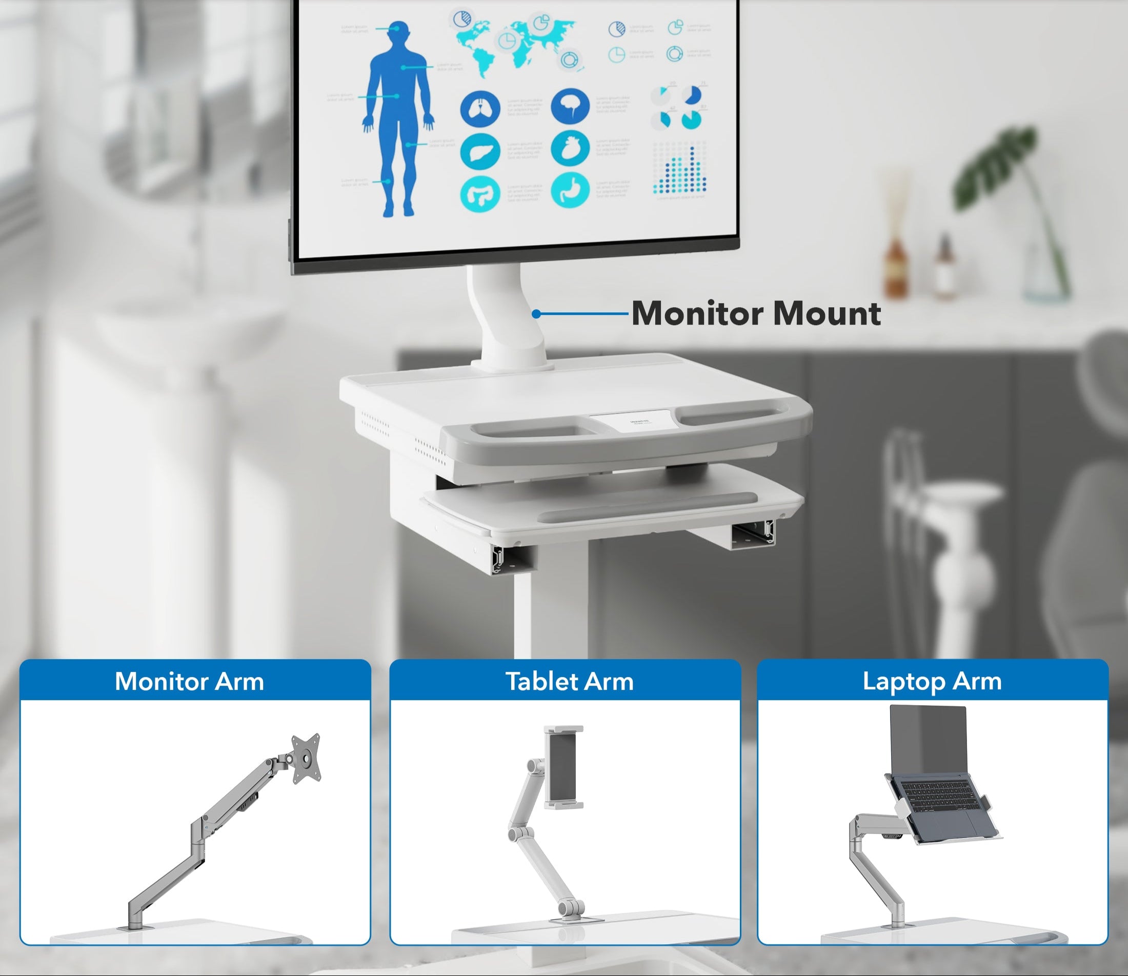 Medical Laptop Cart