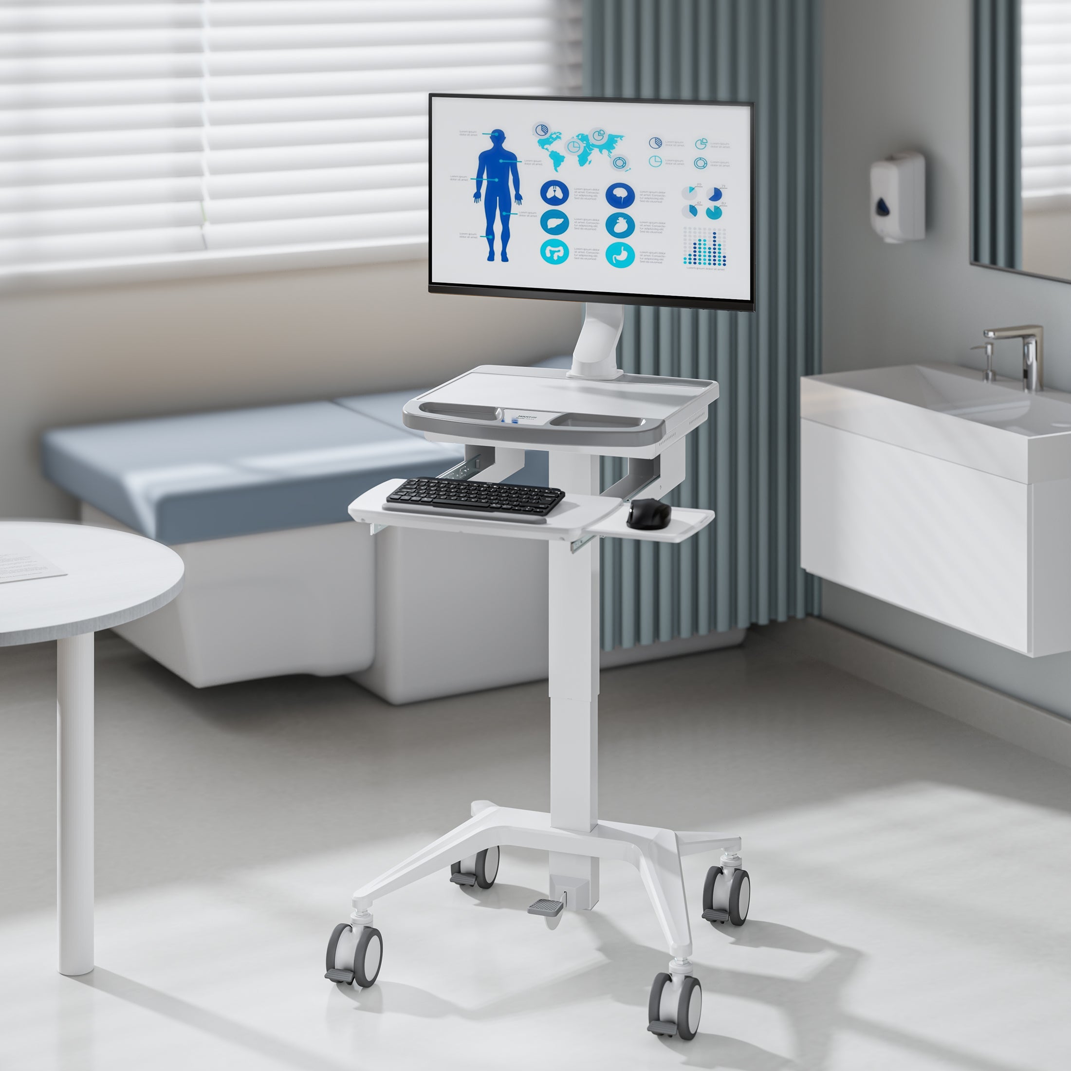 Monitor Mount for MedHub Medical Carts