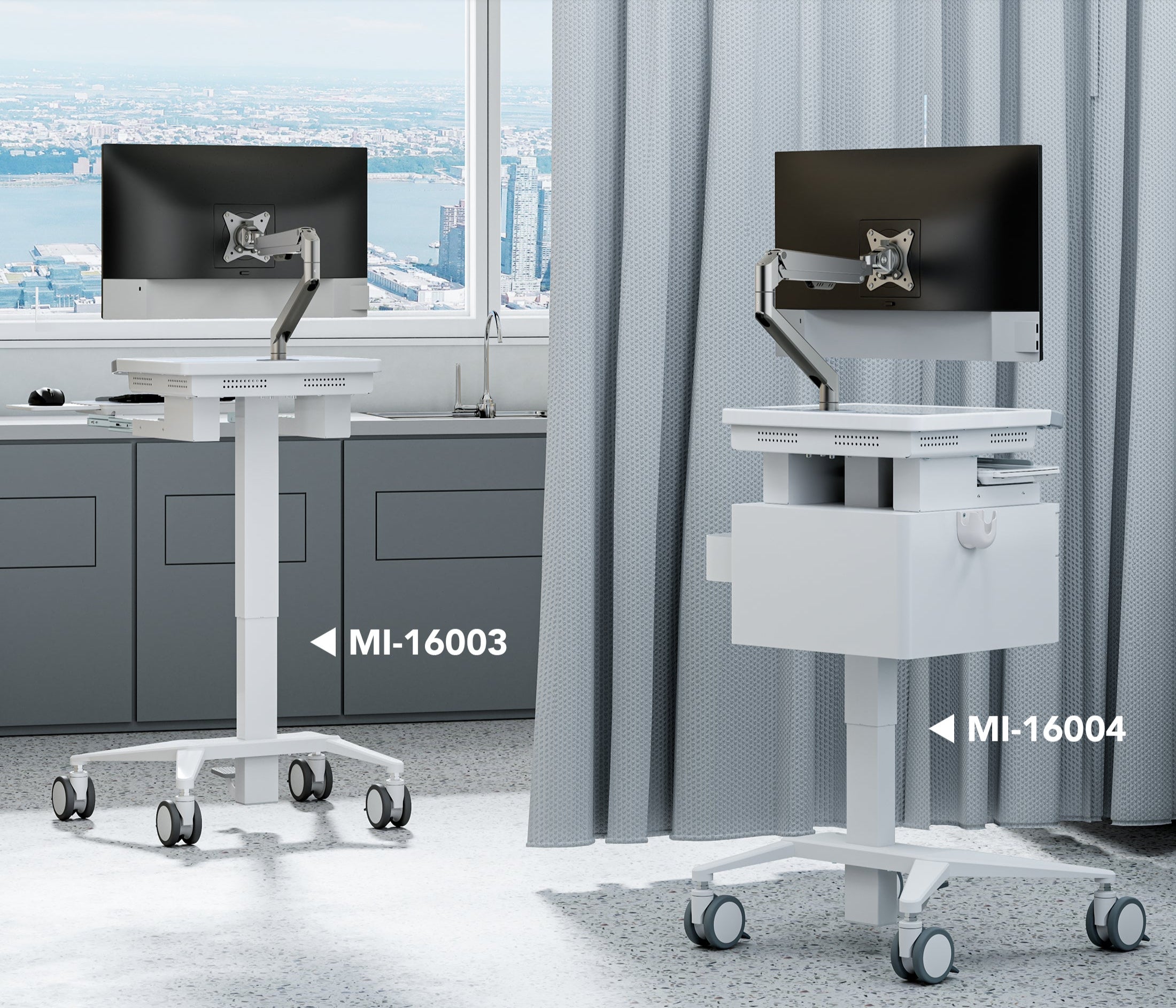 Monitor Arm for MedHub Medical Carts