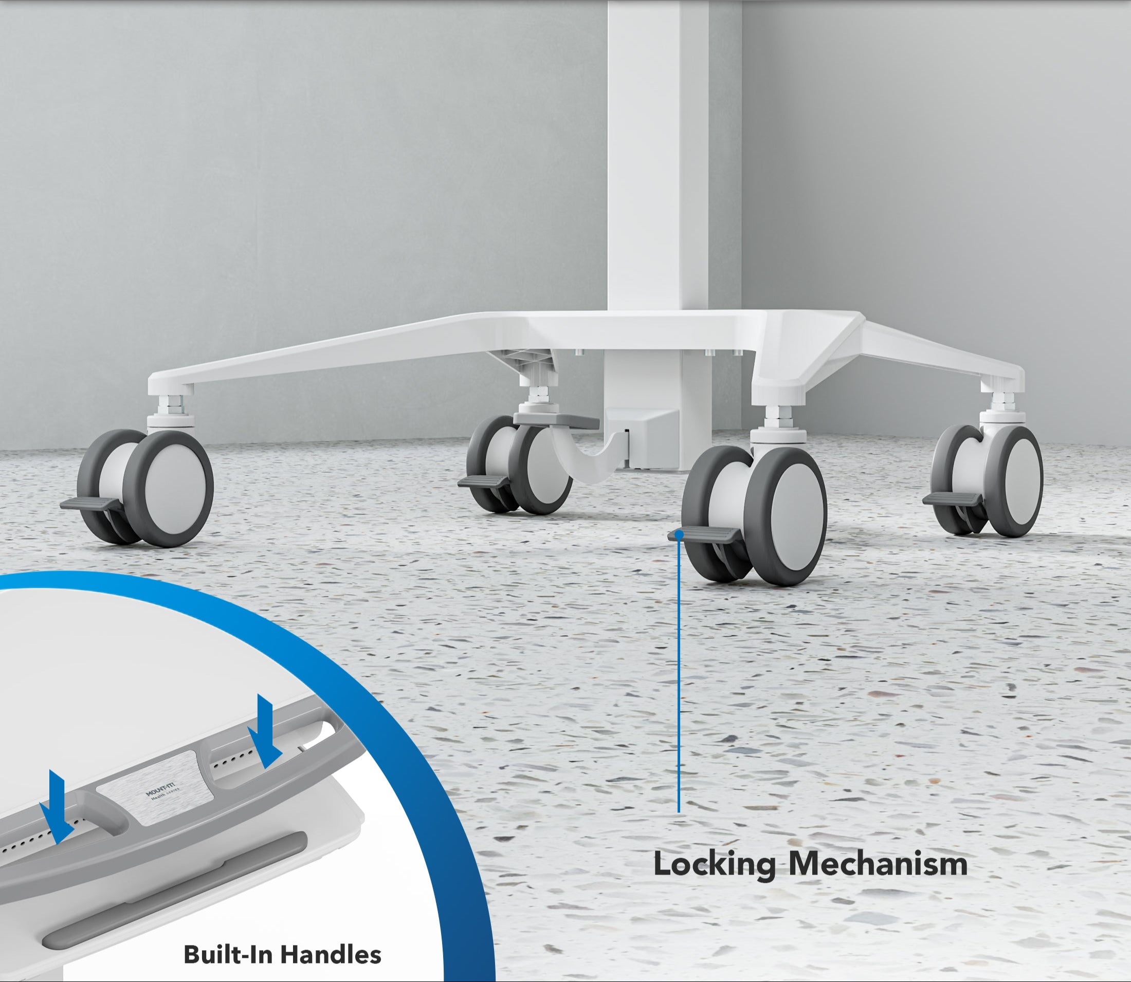 Medical Cart with Monitor Mount