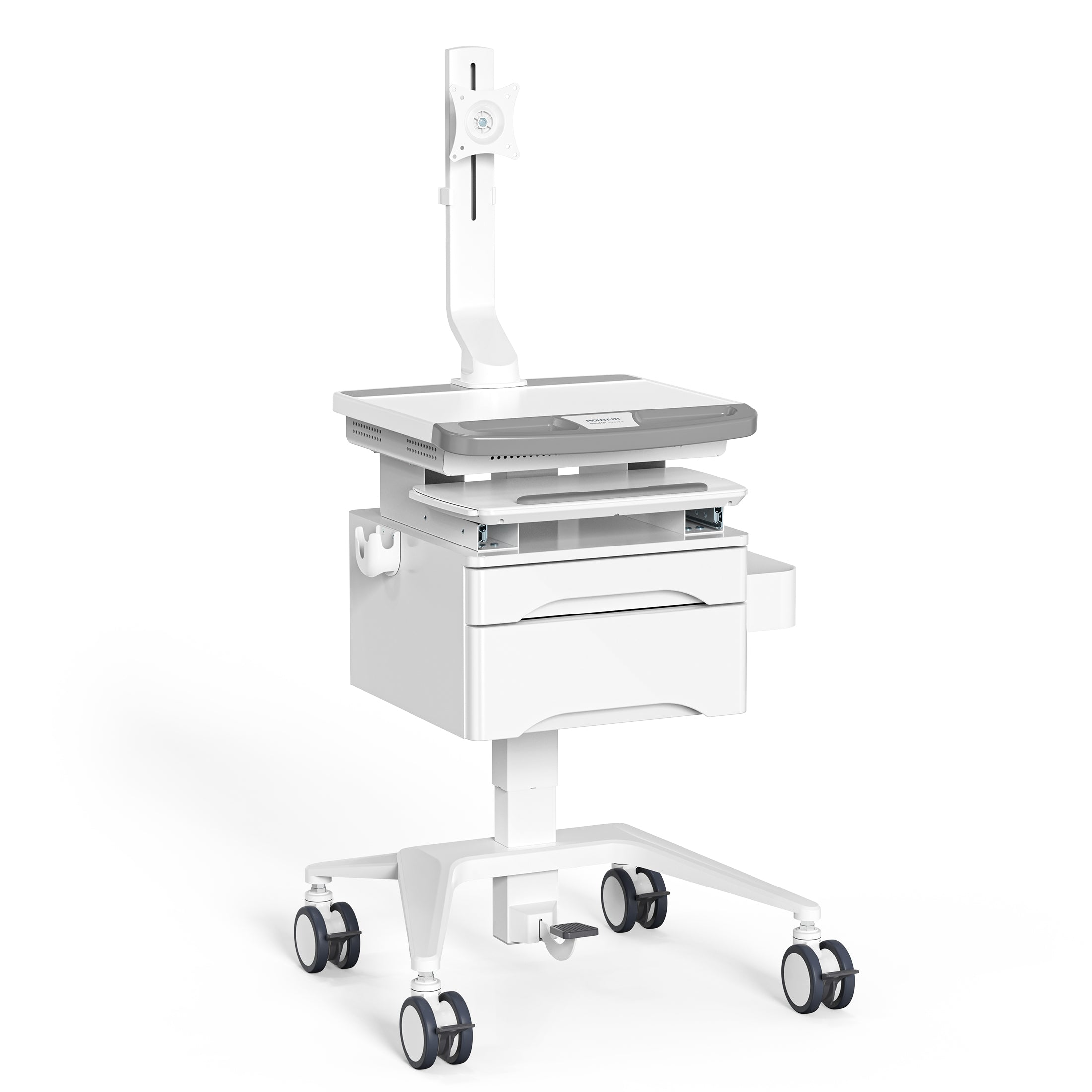 Medical Cart with Storage and Monitor Mount