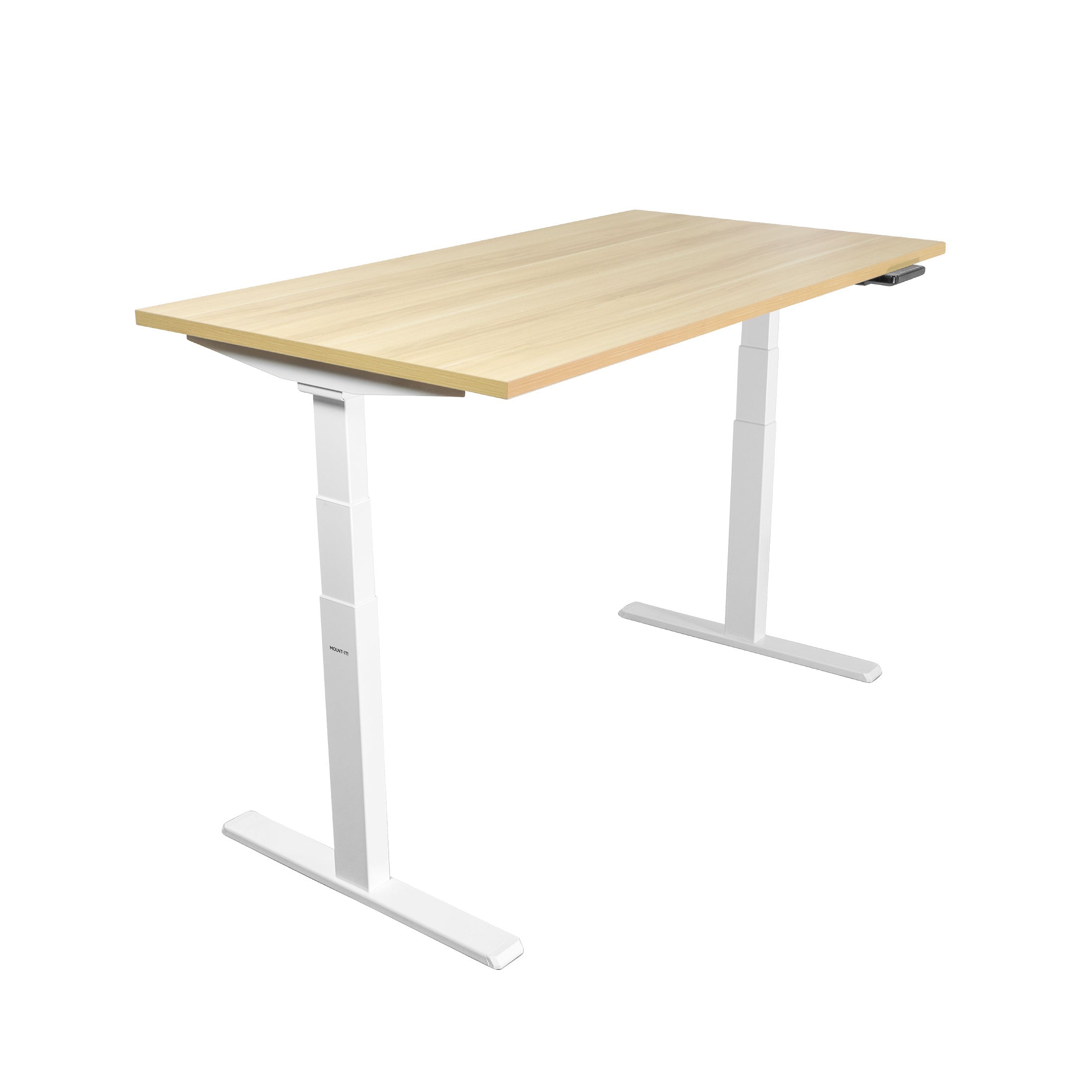 Ultimate Dual Motor Electric Standing Desk with 55" Tabletop - Maple