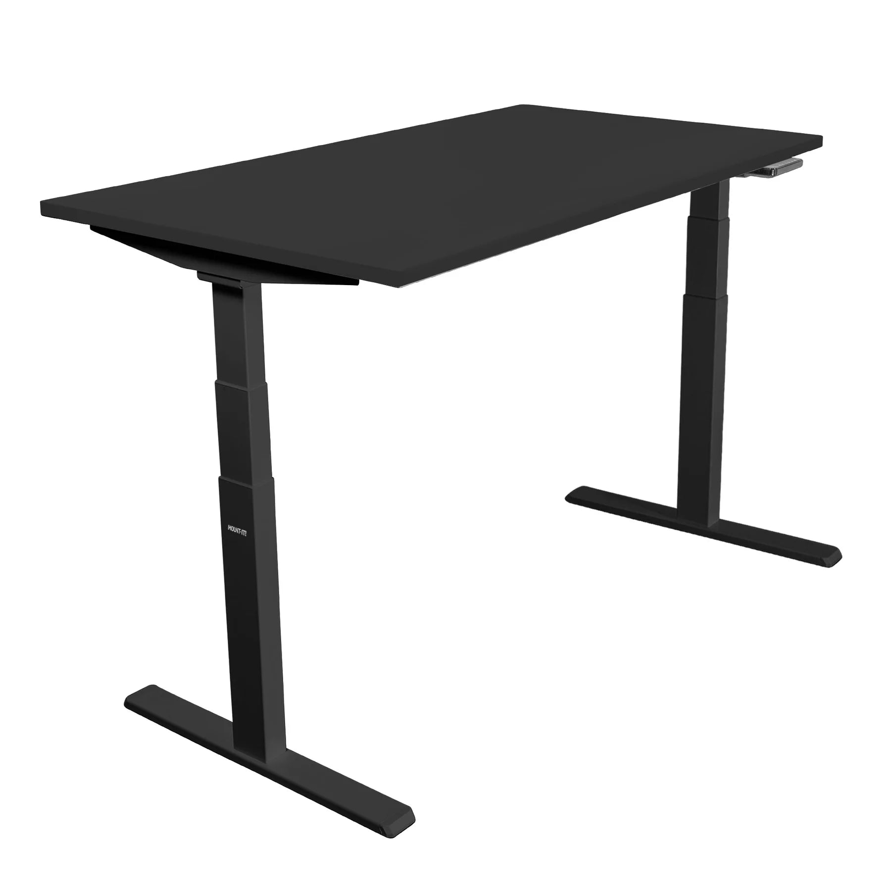 Ultimate Dual Motor Electric Standing Desk with 55" Tabletop - Black Base/Black Top