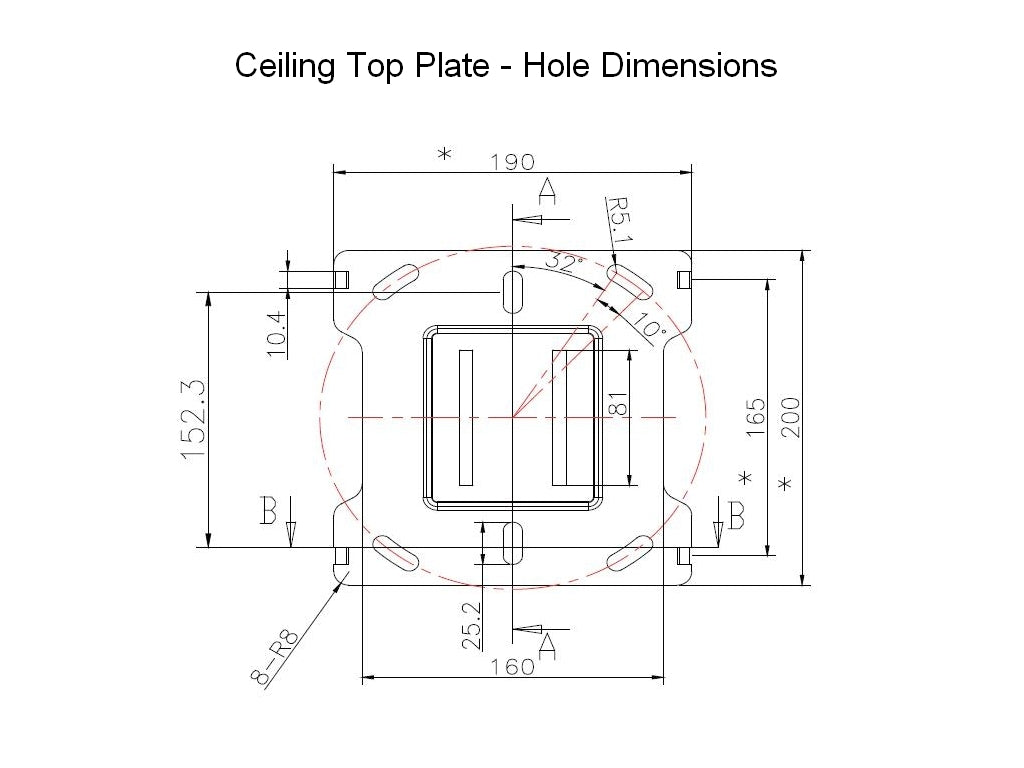 Twelve-Screen Three-Pole Ceiling Mount (2 Top-to-Bottom, 3 Back-to-Back)