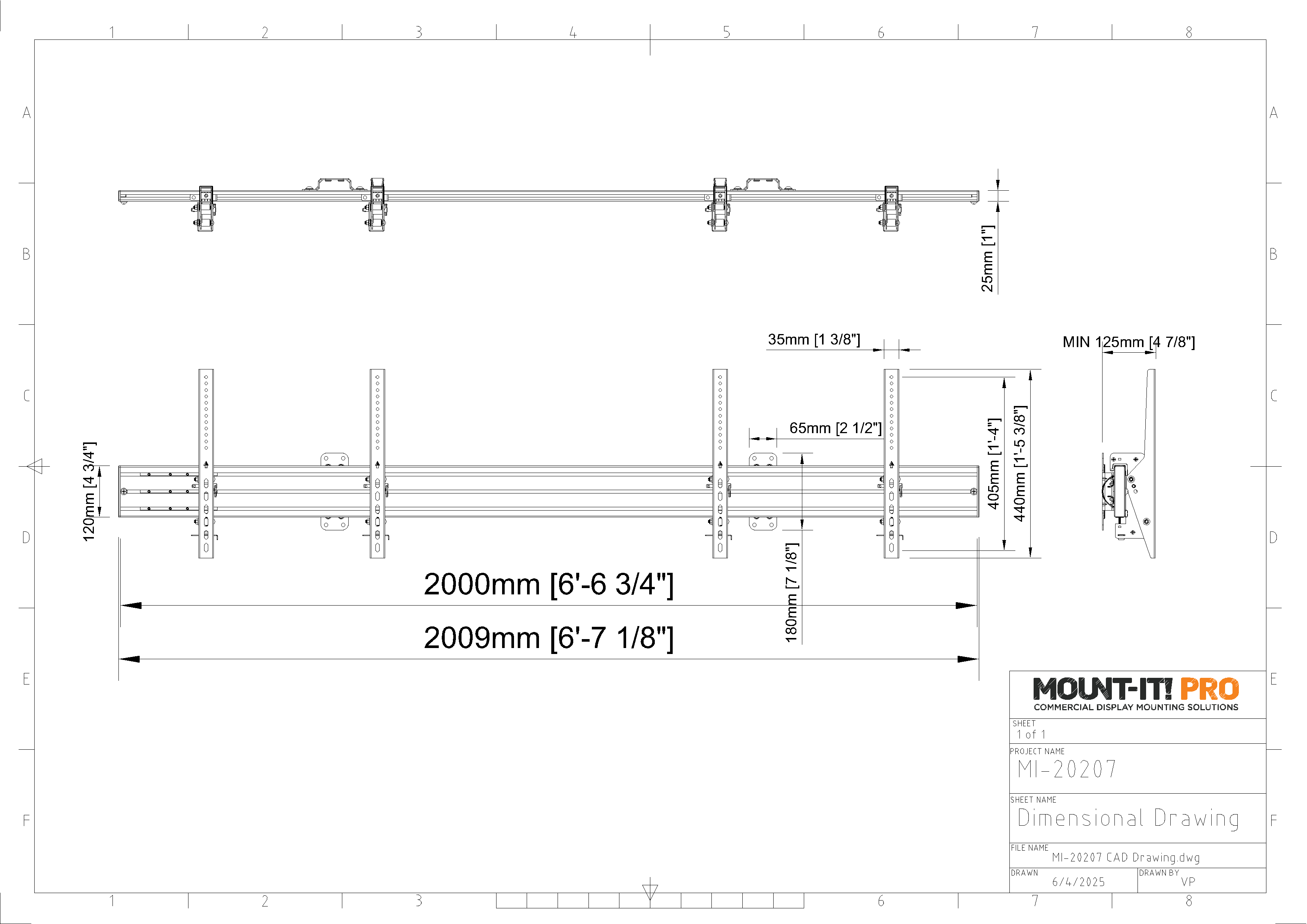 Series 2 Dual-Screen Menu Board Wall Mount