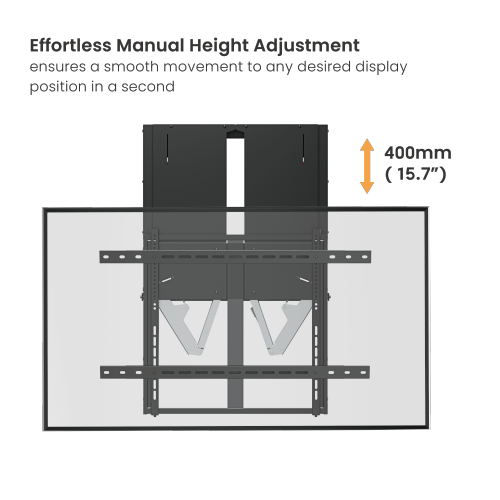 Height-Adjustable Wall Mount for 60” -100” Interactive Displays
