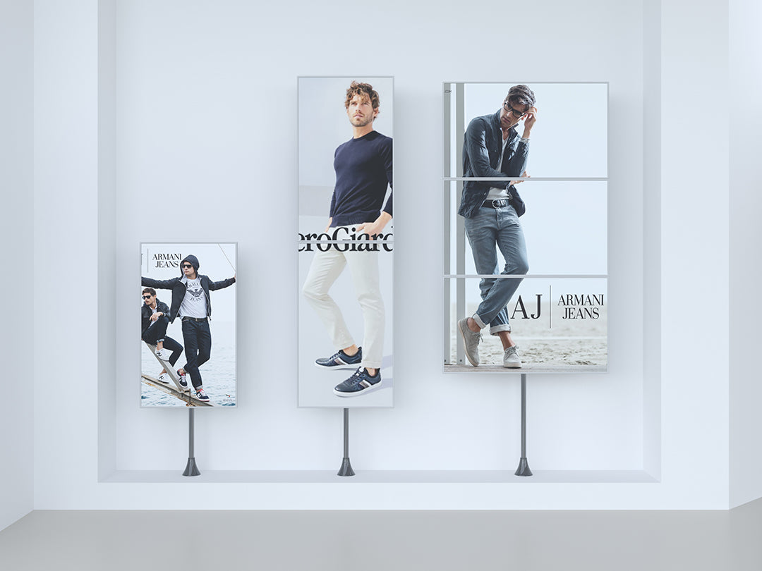Single Screen Floor-to-Wall Mount