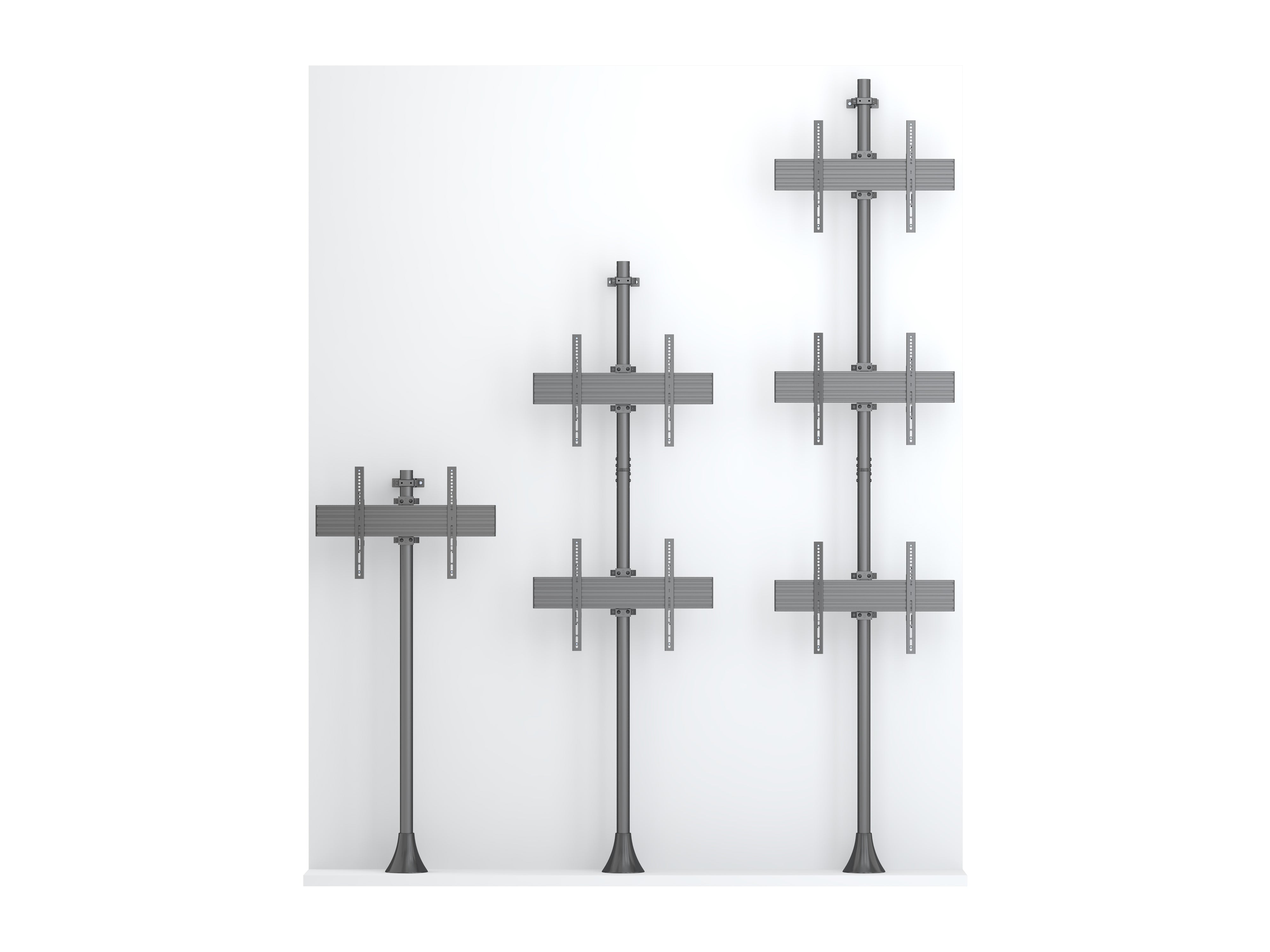 Single Screen Floor-to-Wall Mount