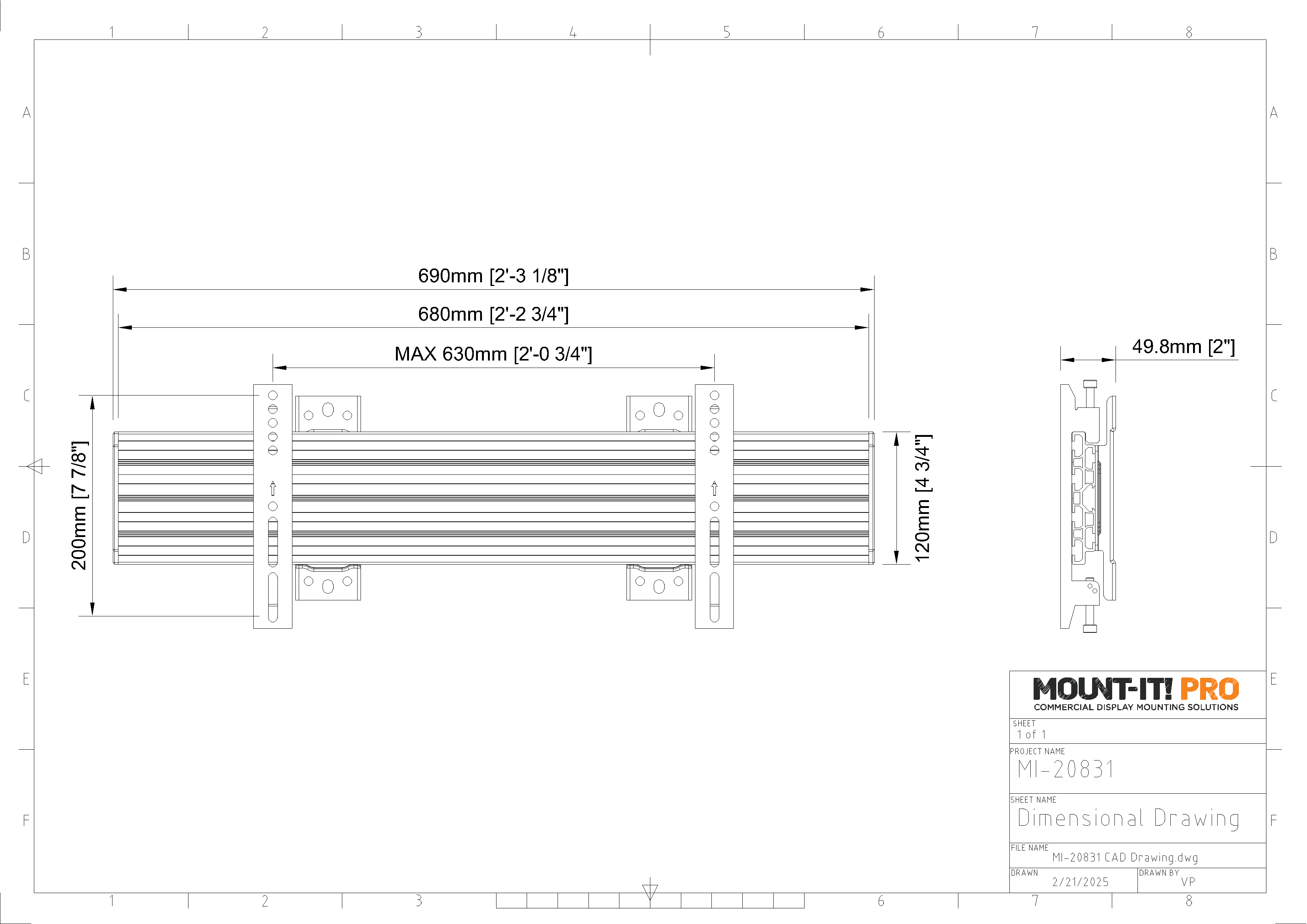 XL Widescreen Landscape Wall Mount