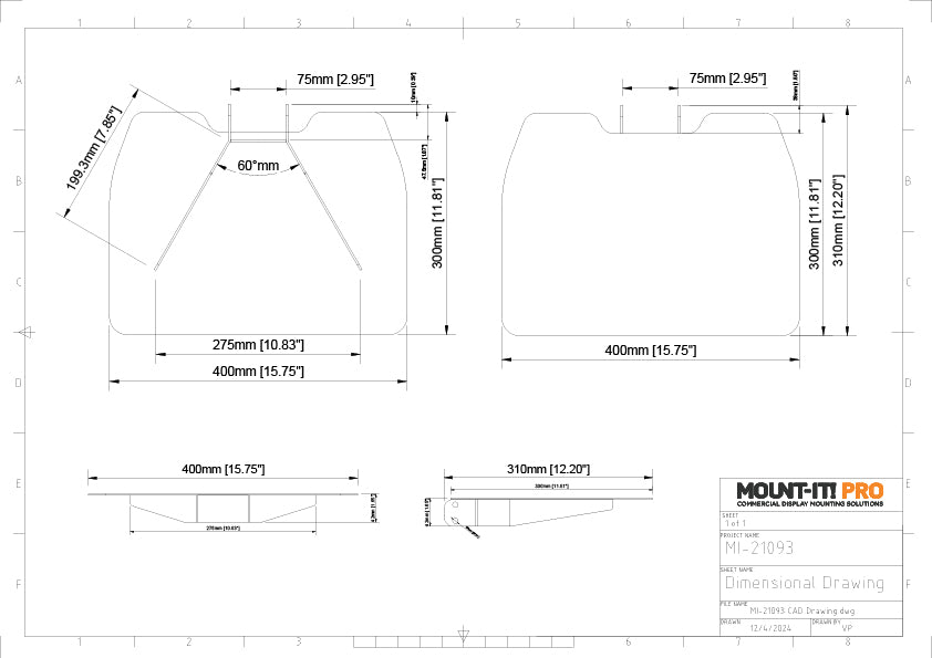 Accessories Shelf for use with Vertical Column Pillar