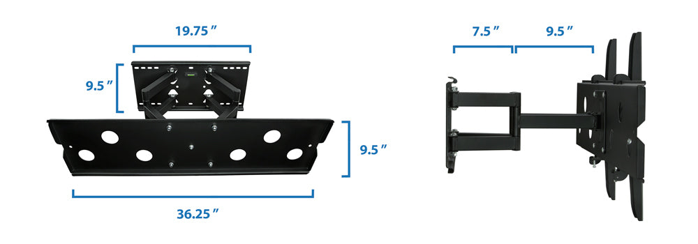 Heavy Duty Full Motion Wall Mount with Extension