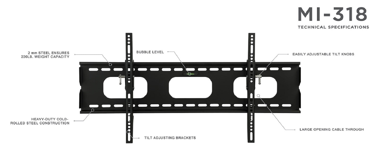 Heavy-Duty Tilting Wall Mount