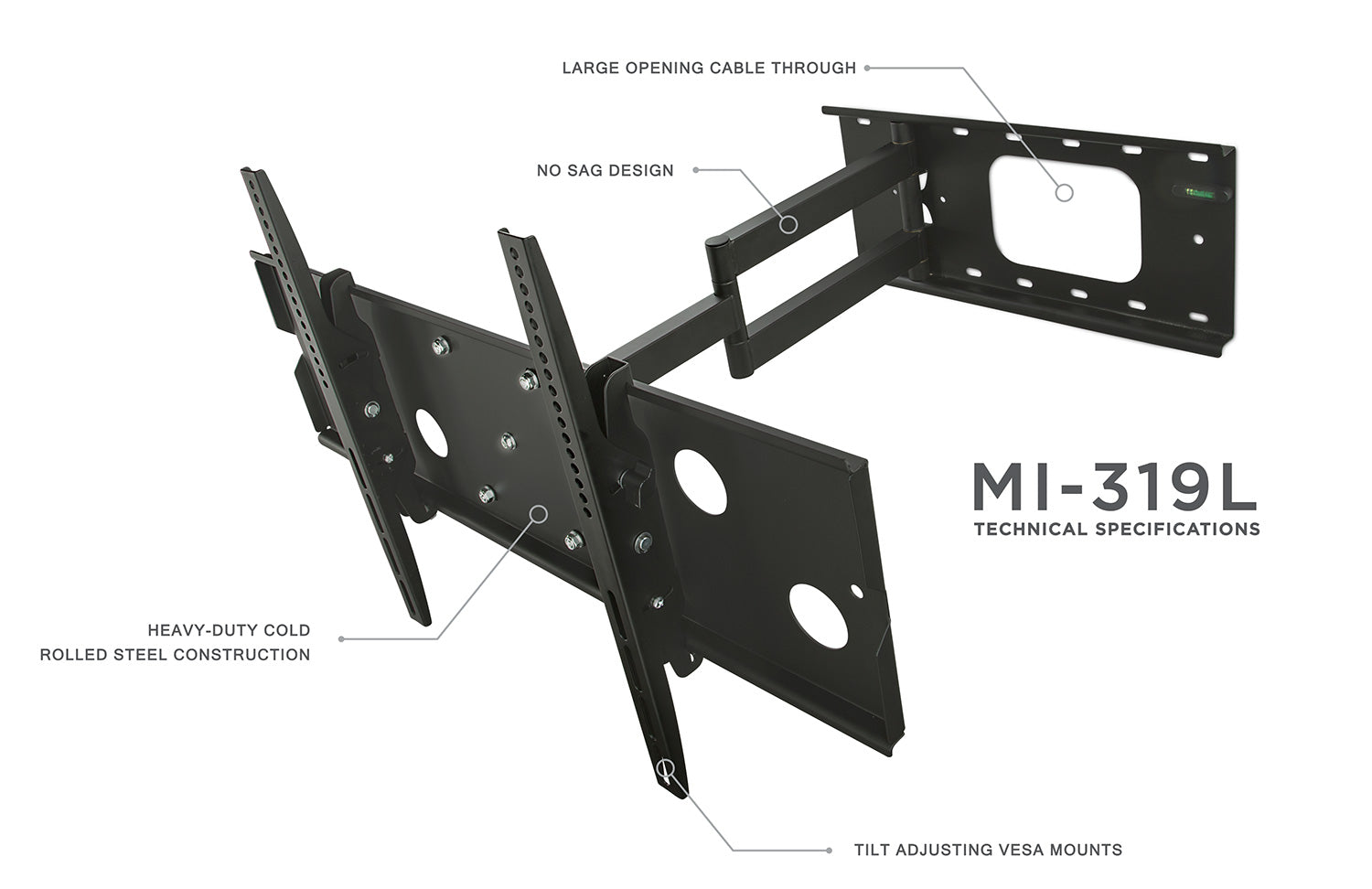 Articulating Wall Mount with Long Extension