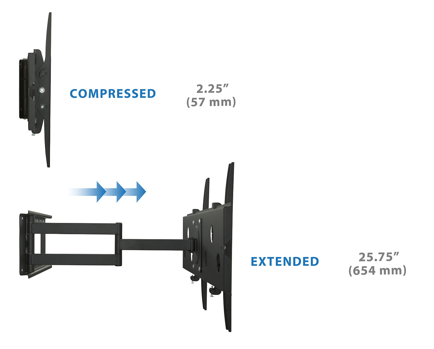 Articulating Wall Mount with Long Extension