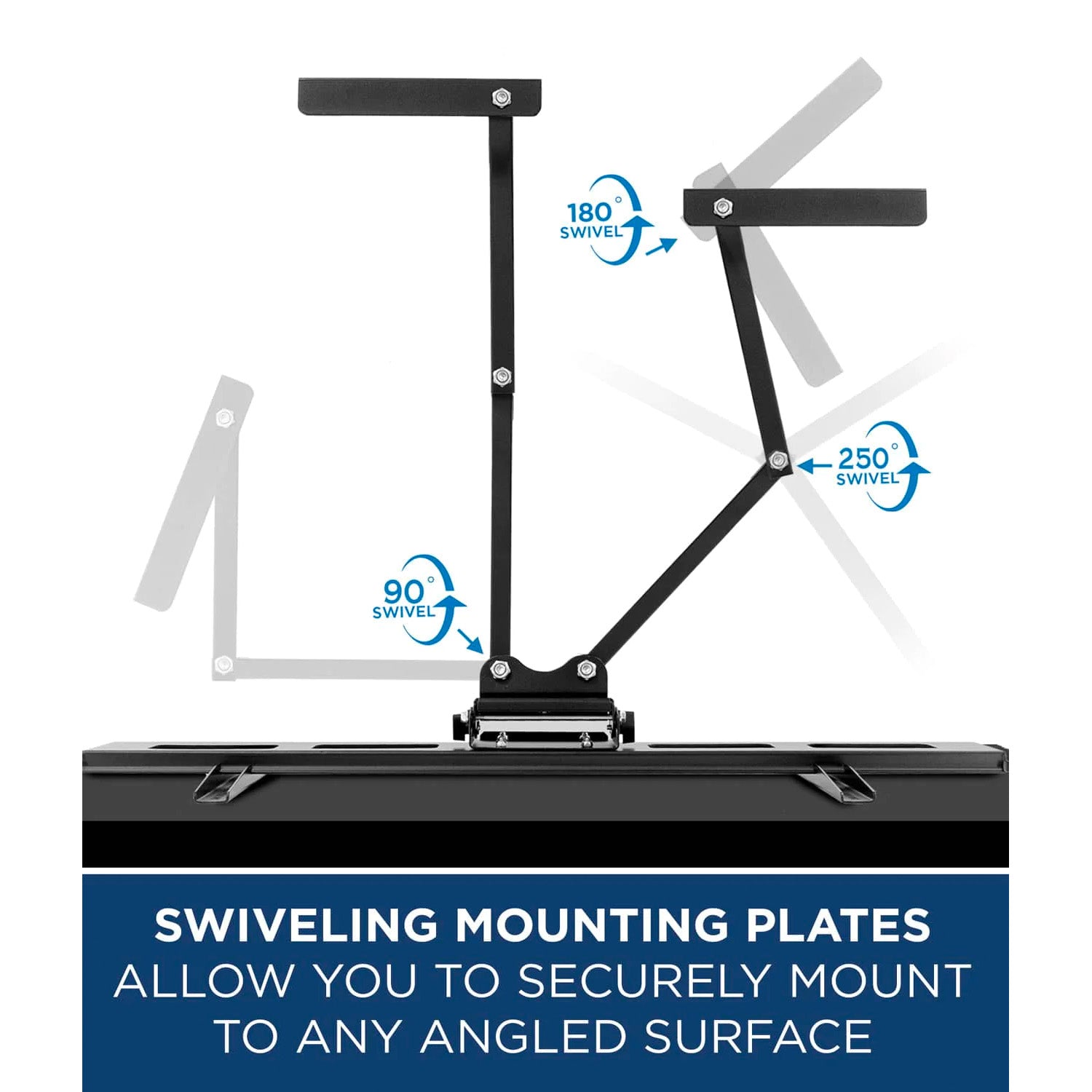Full Motion Dual-Arm Corner TV Mount