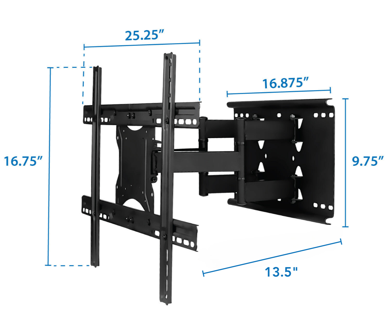 Dual-Arm Articulating Wall Mount