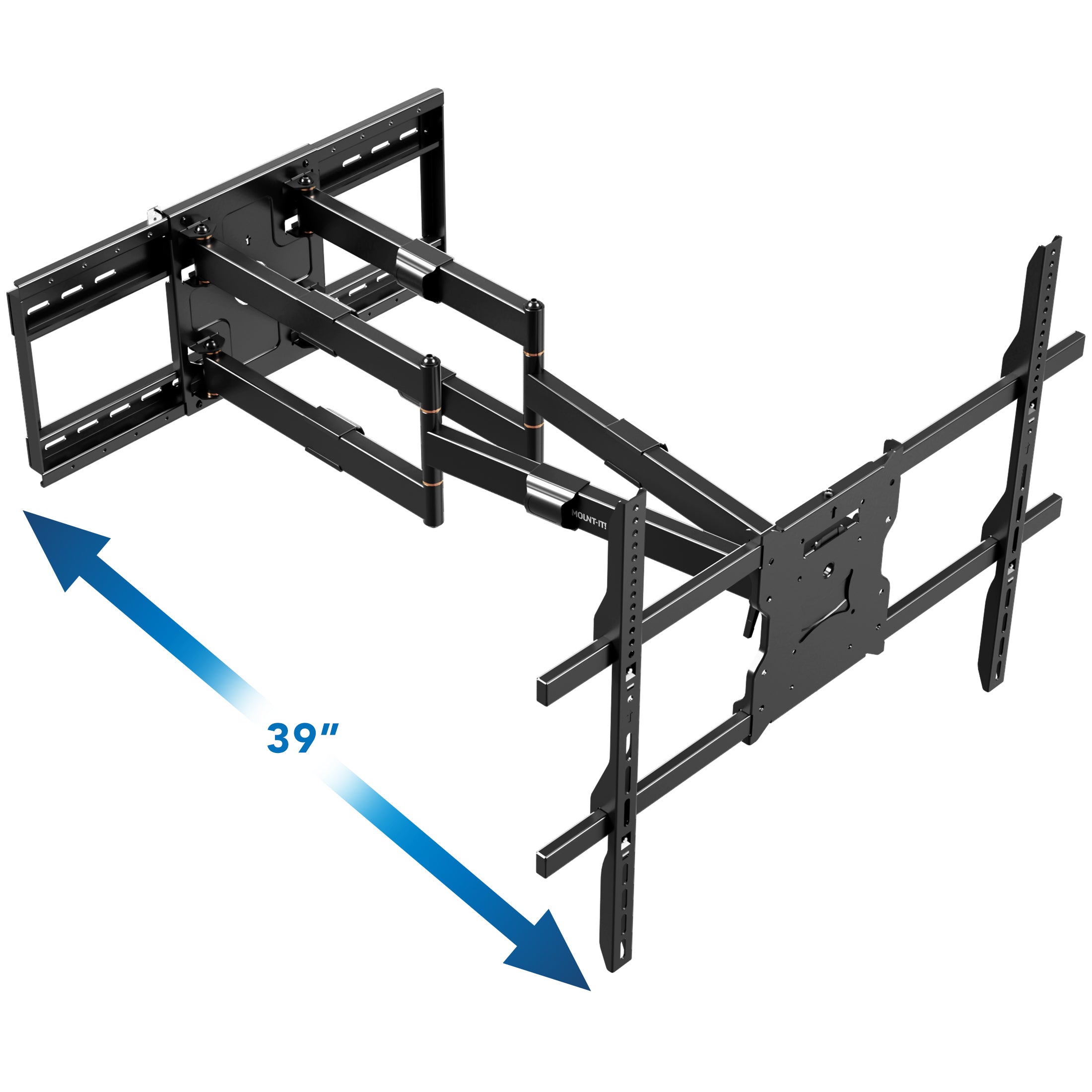 The BEAST Heavy-Duty Dual-Arm Articulating Wall Mount with Extra-Long Extension