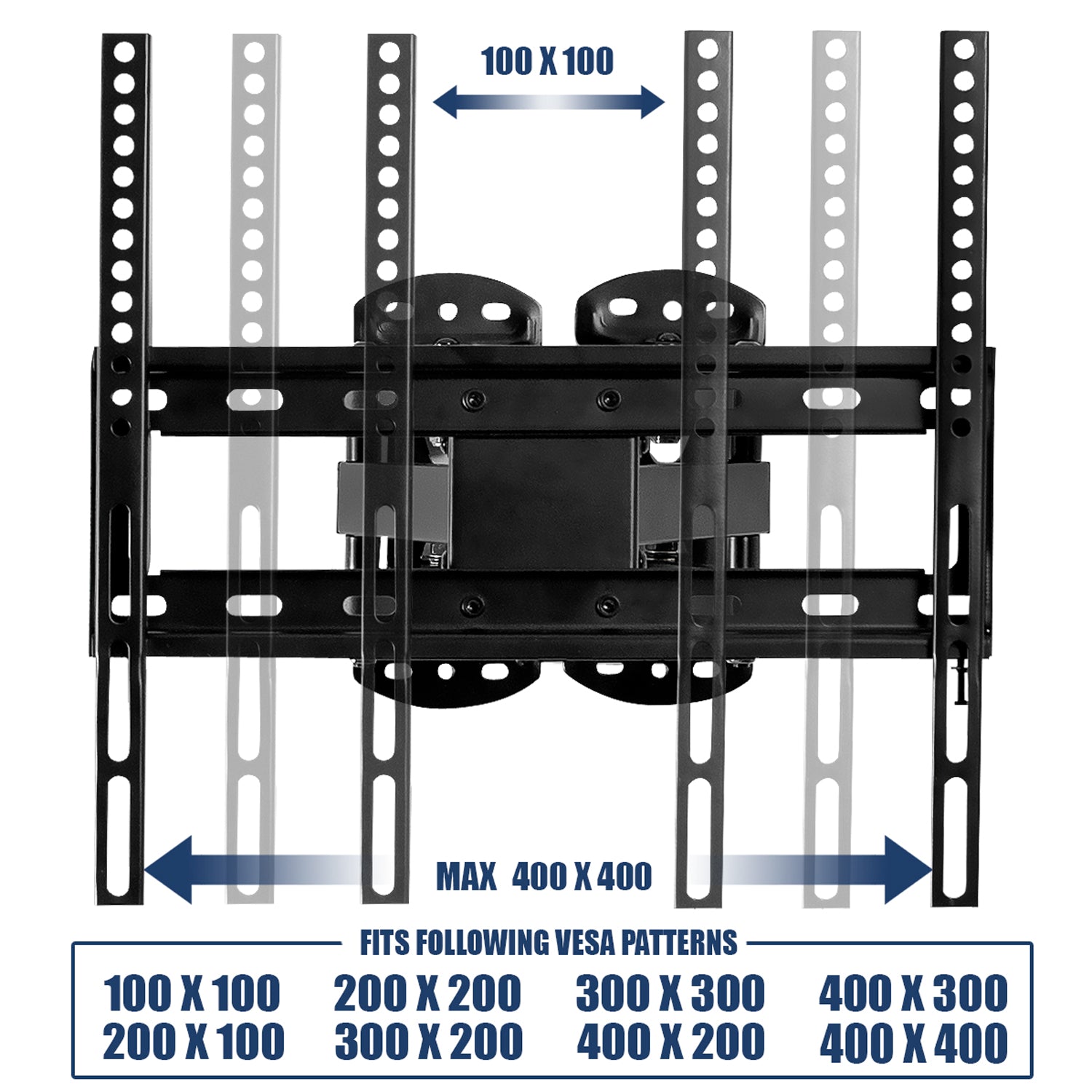 Articulating Dual-Arm Corner Mount