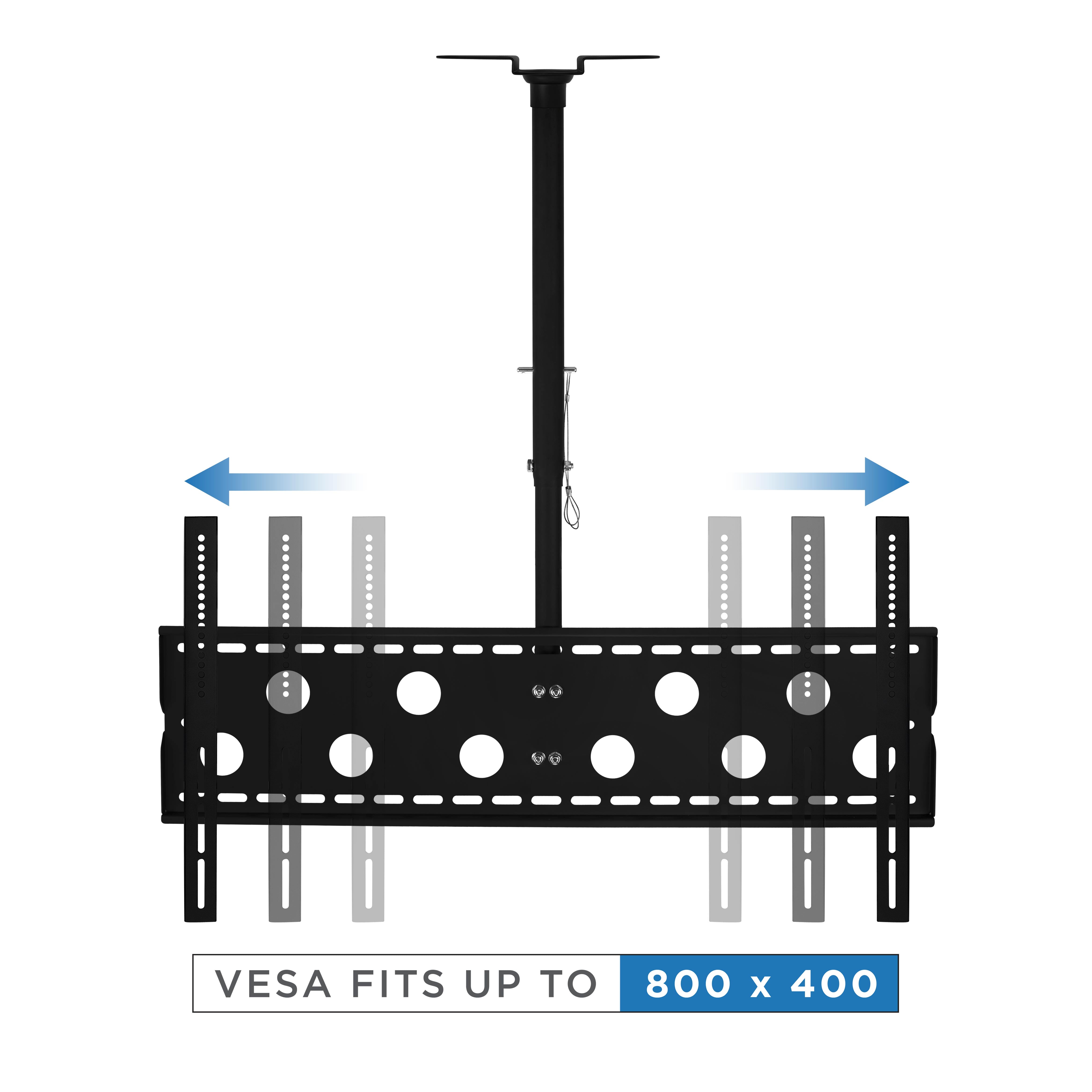 Height-Adjustable Ceiling Mount for 42-90” Displays