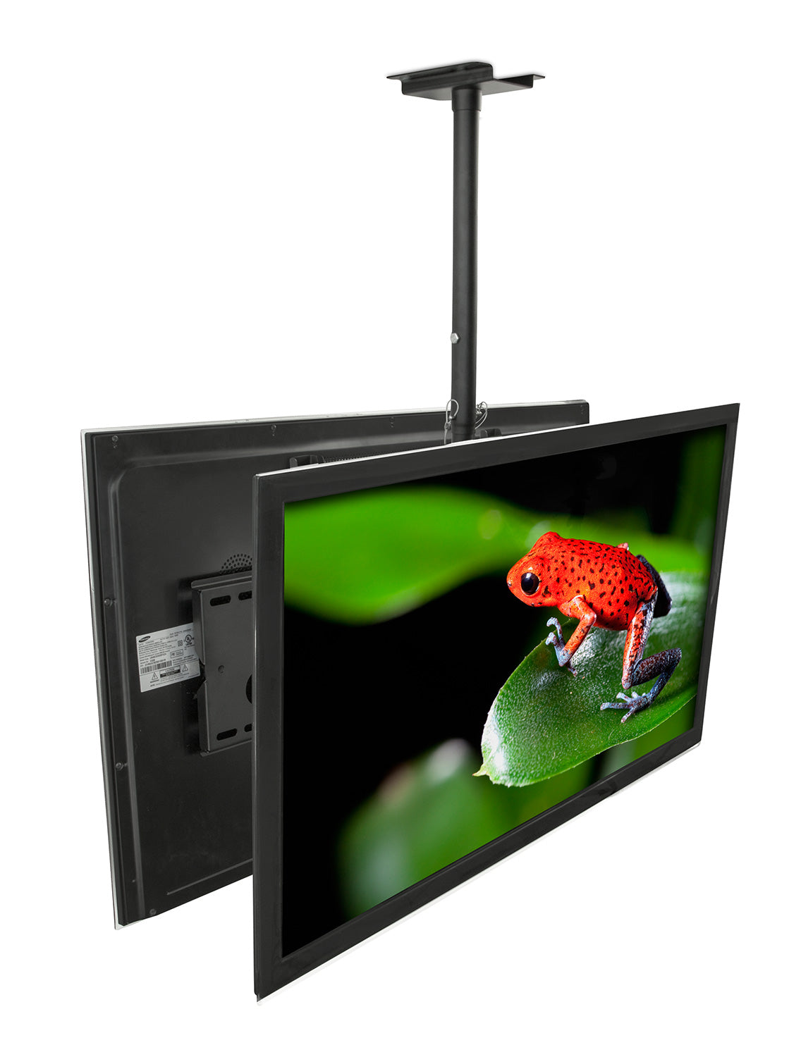 Height-Adjustable Back-to-Back Ceiling Mount for 32-75” Displays