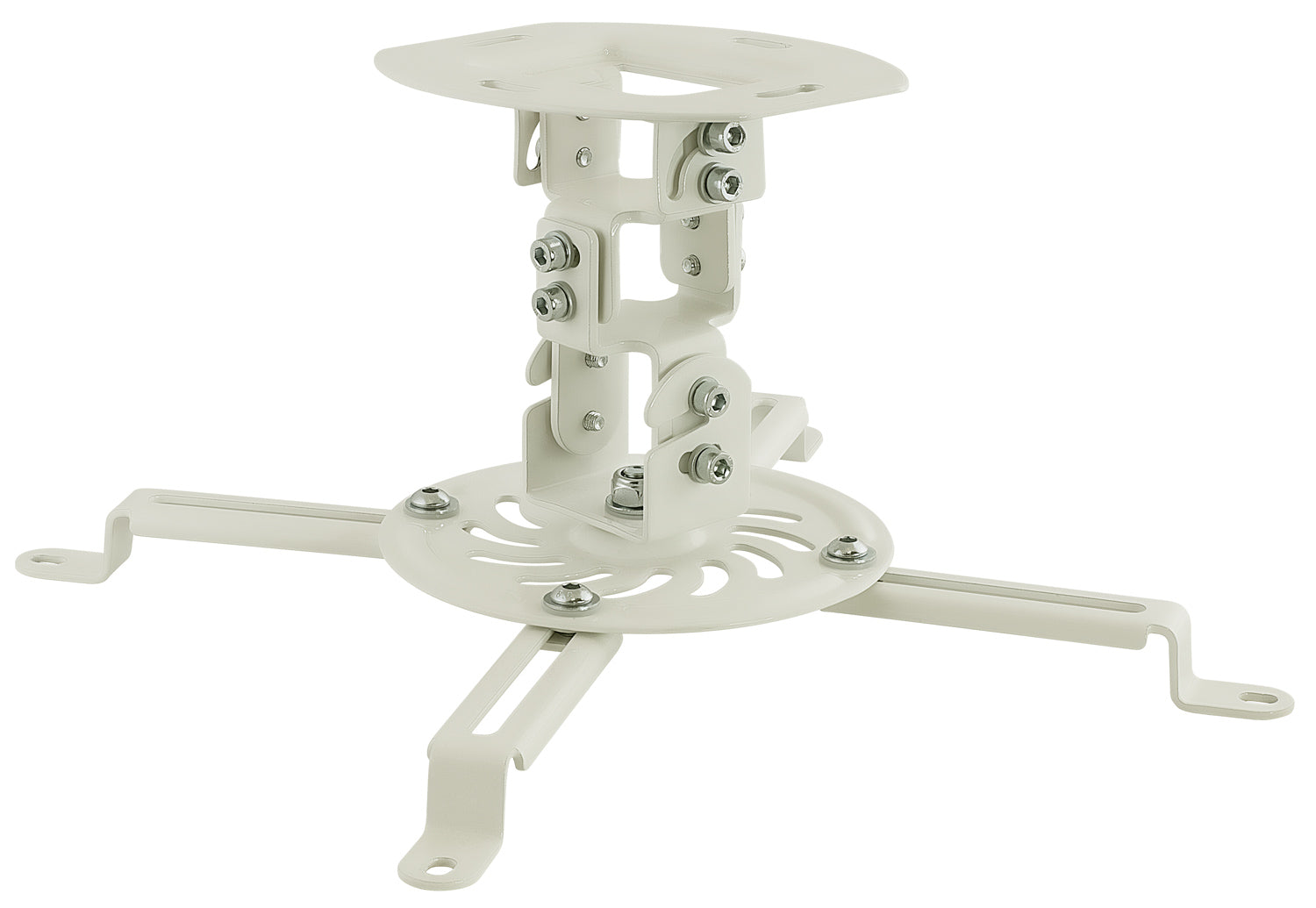 Light-Duty Universal Projector Ceiling Mount - White