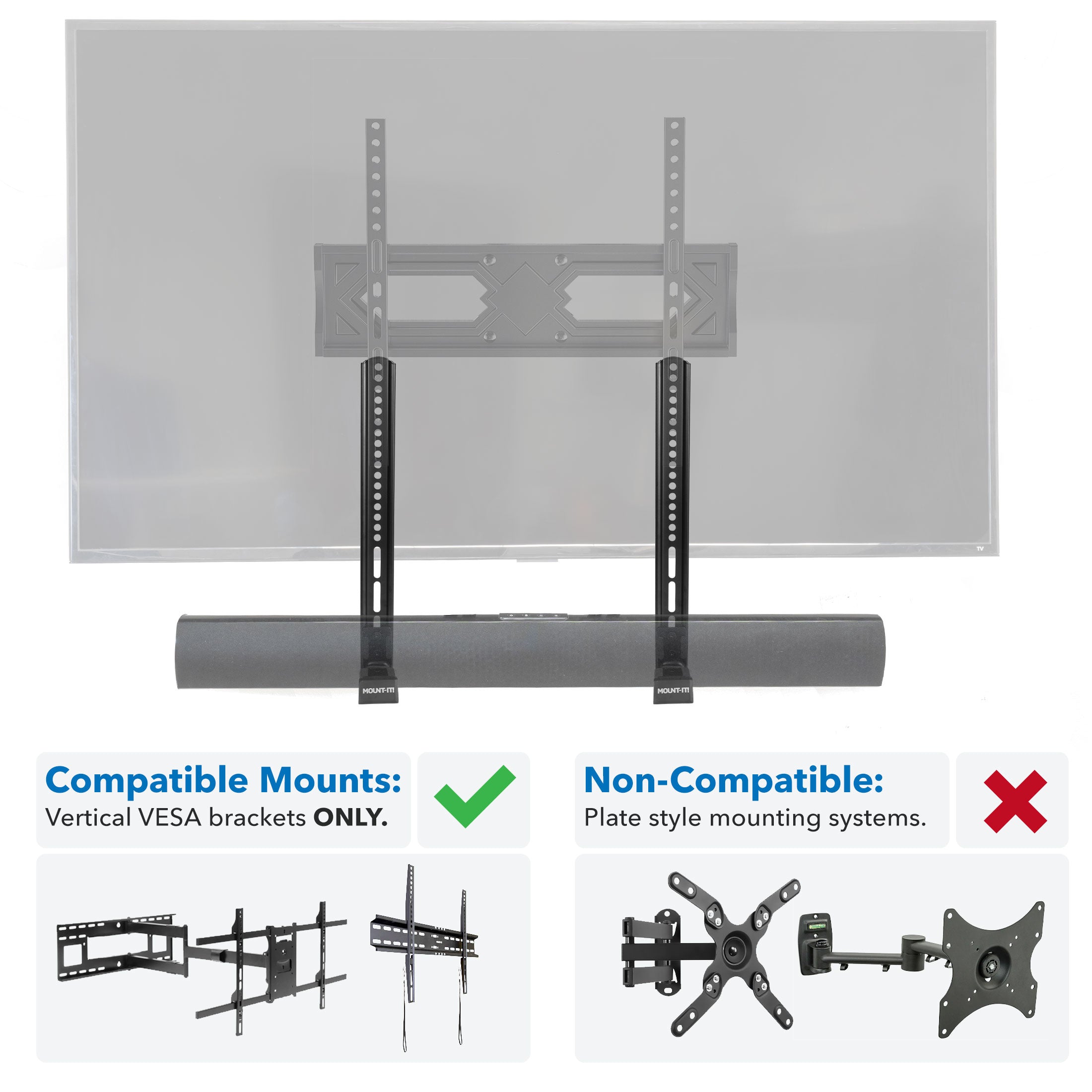 Universal Display Soundbar Mount Brackets