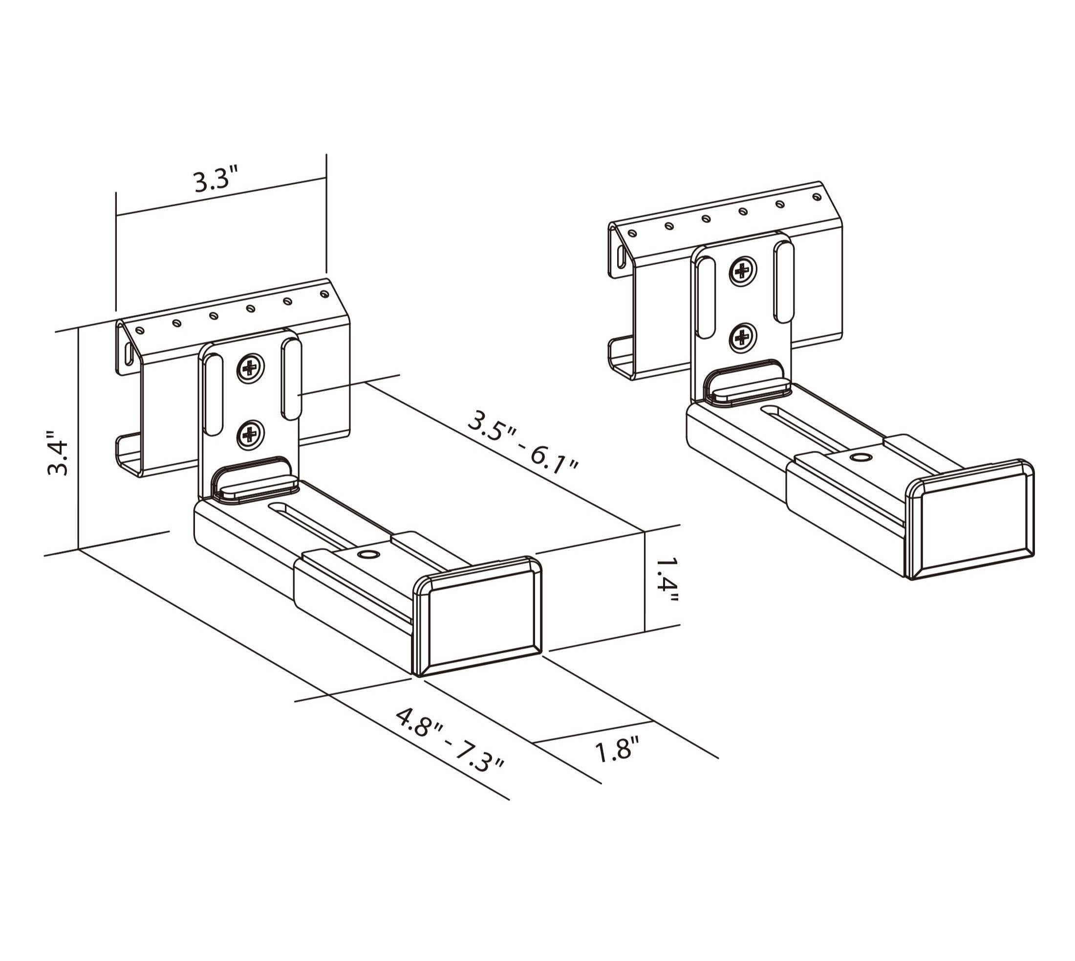 No Stud Sound Bar Wall Mount