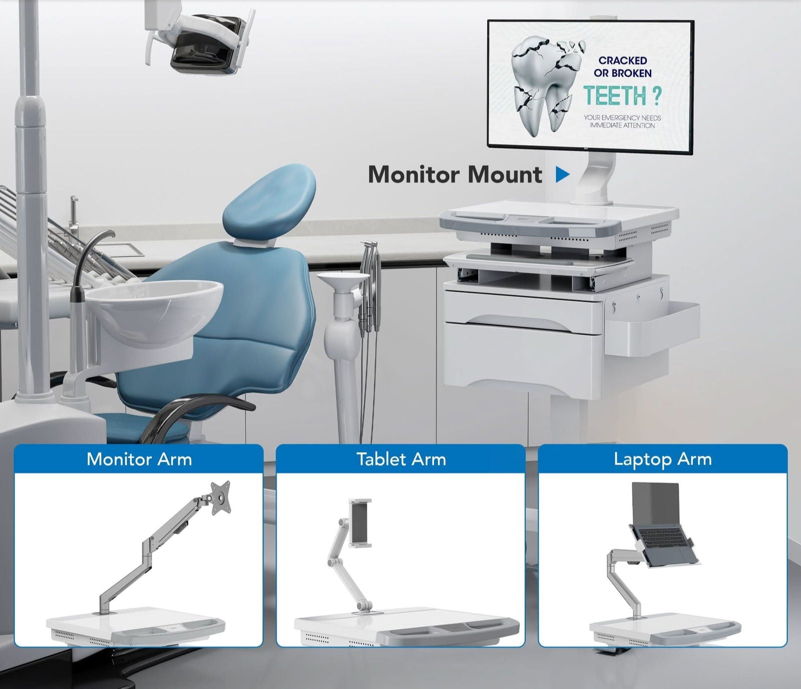 Medical Cart with Storage