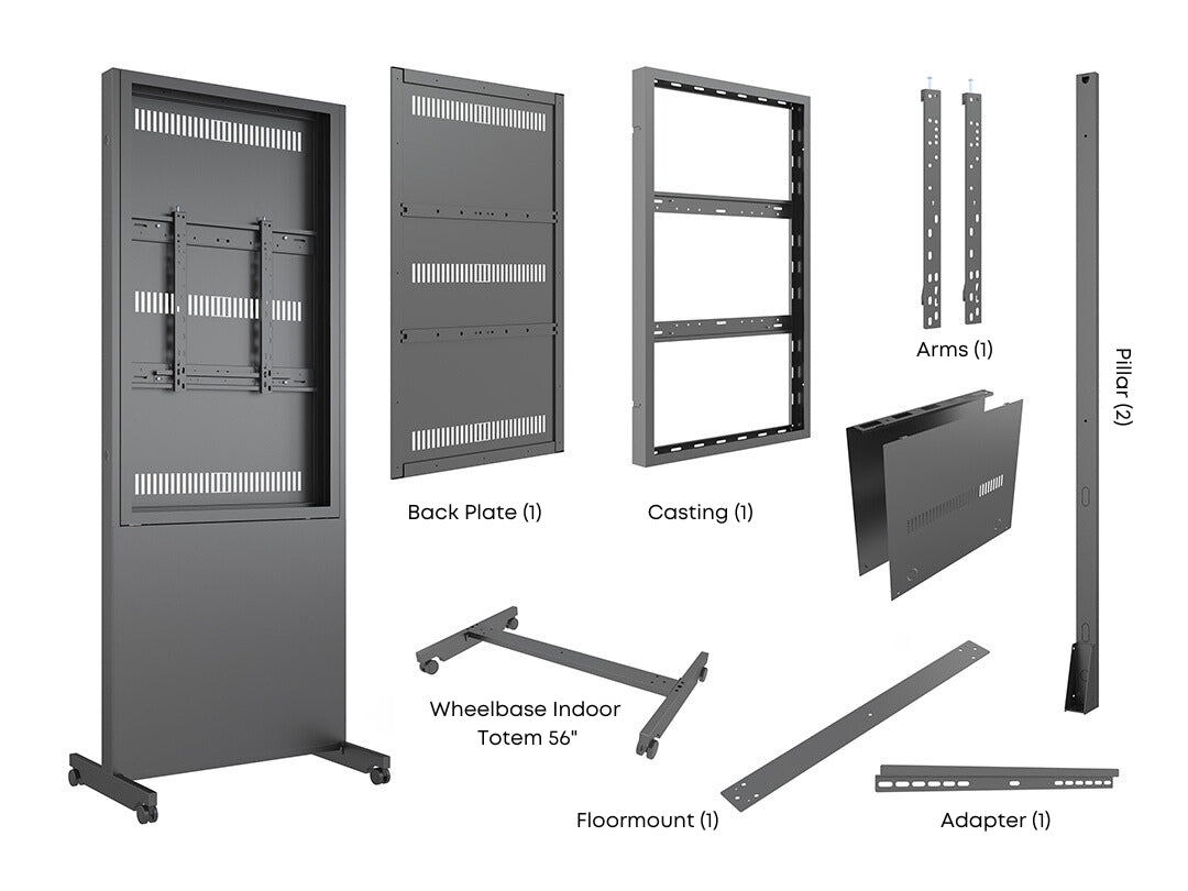 kiosk enclosure parts list