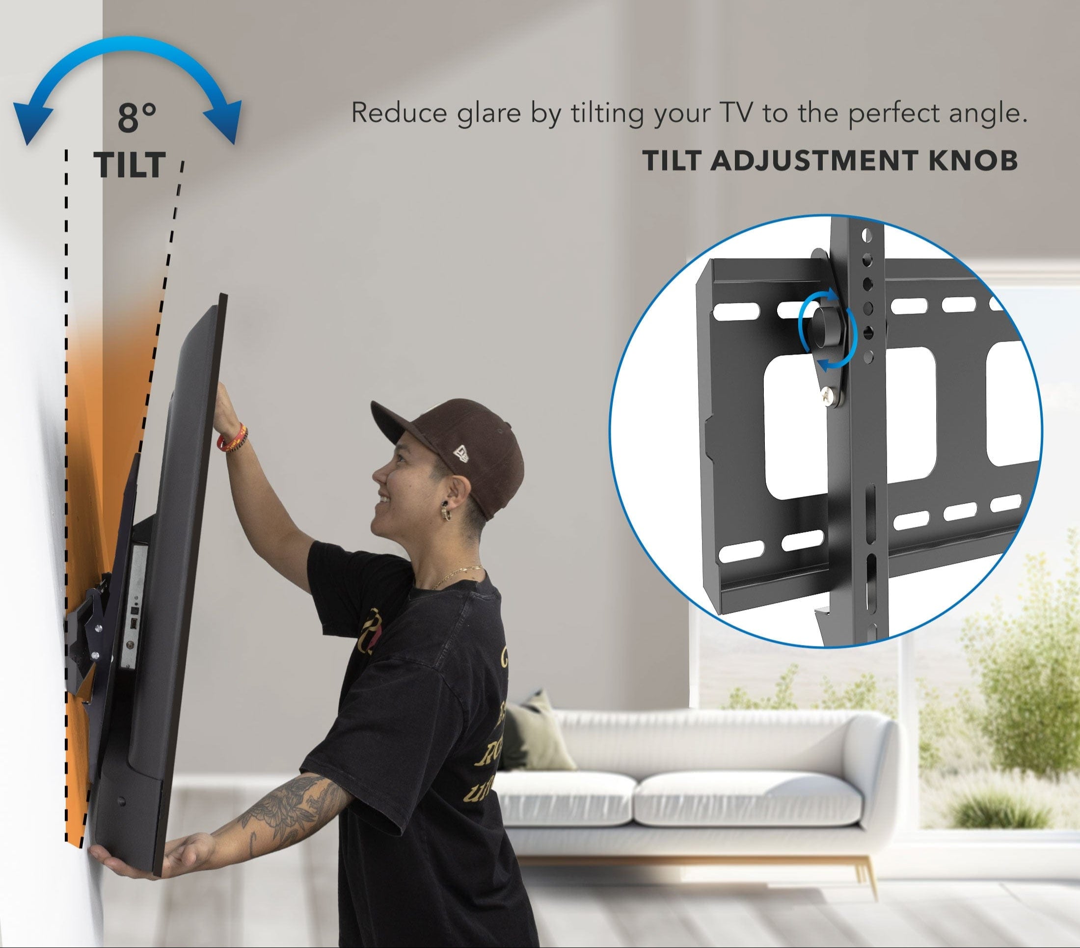 Heavy-Duty Tilting Wall Mount