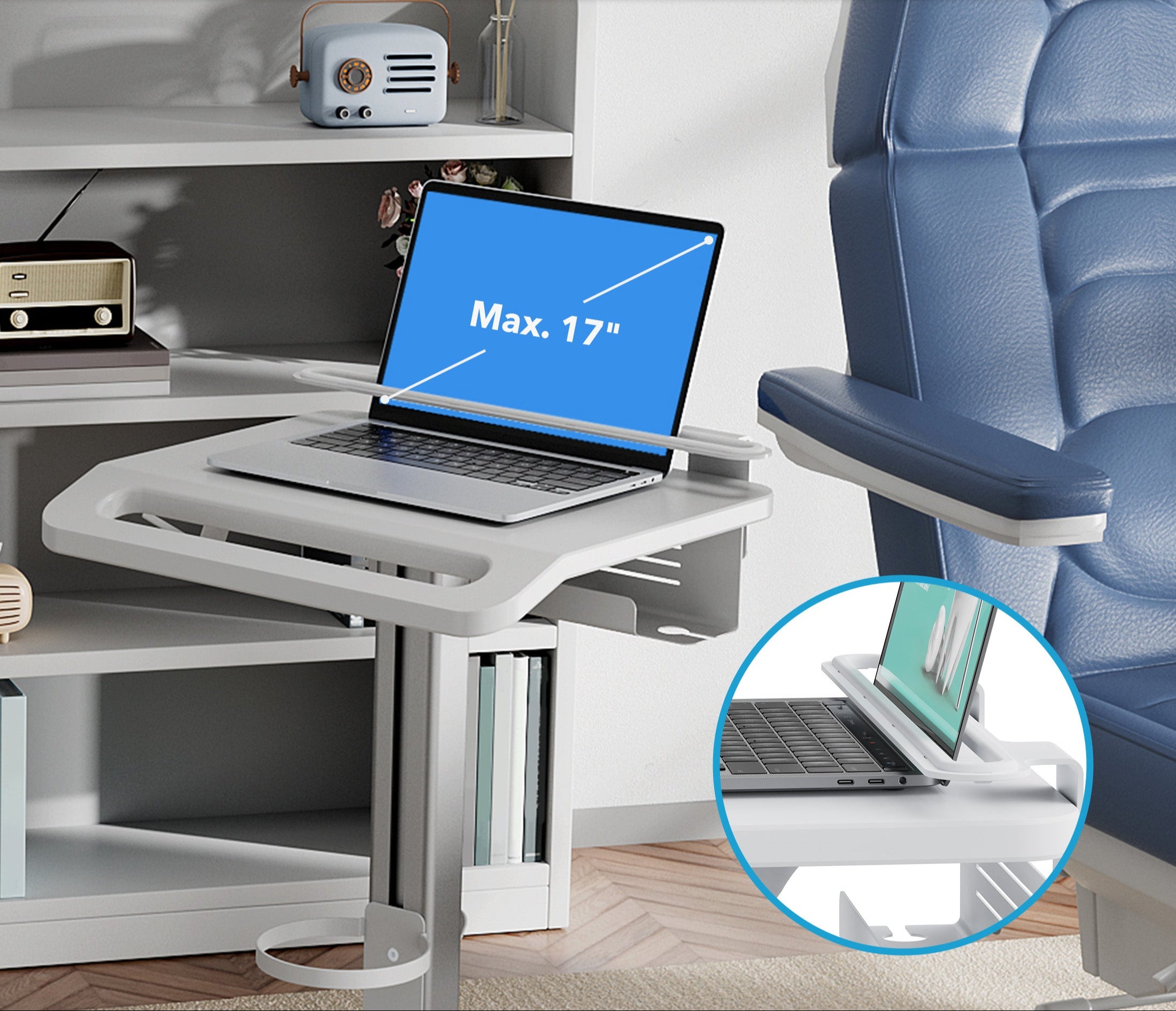 Medhub Laptop Cart with Security Bar