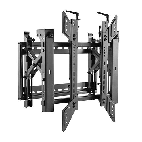 Portrait Oriented Push-In, Pop-Out Video Wall Mount