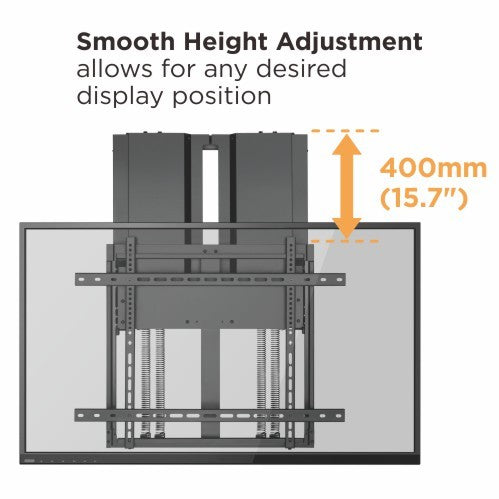 Height-Adjustable Wall Mount for 70" - 90"  Interactive Displays