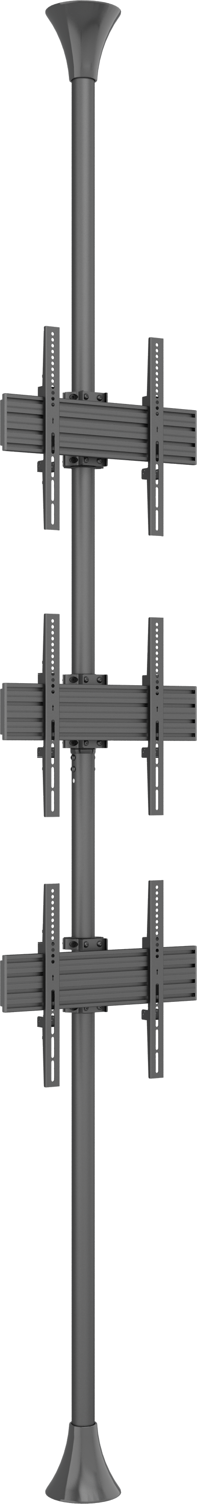 Three-Screen Single-Pole Floor-to-Ceiling Mount (Top-to-bottom)