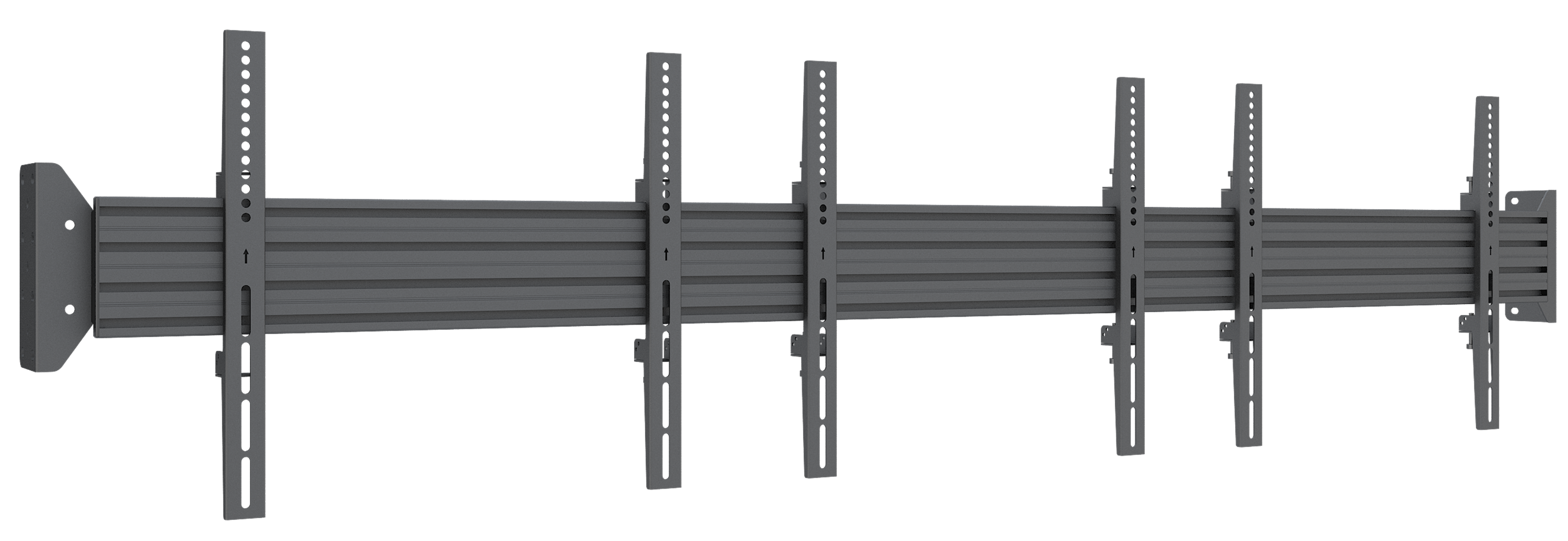 Dual-Point Three-Screen Horizontal Wall Mount (Side-by-side)