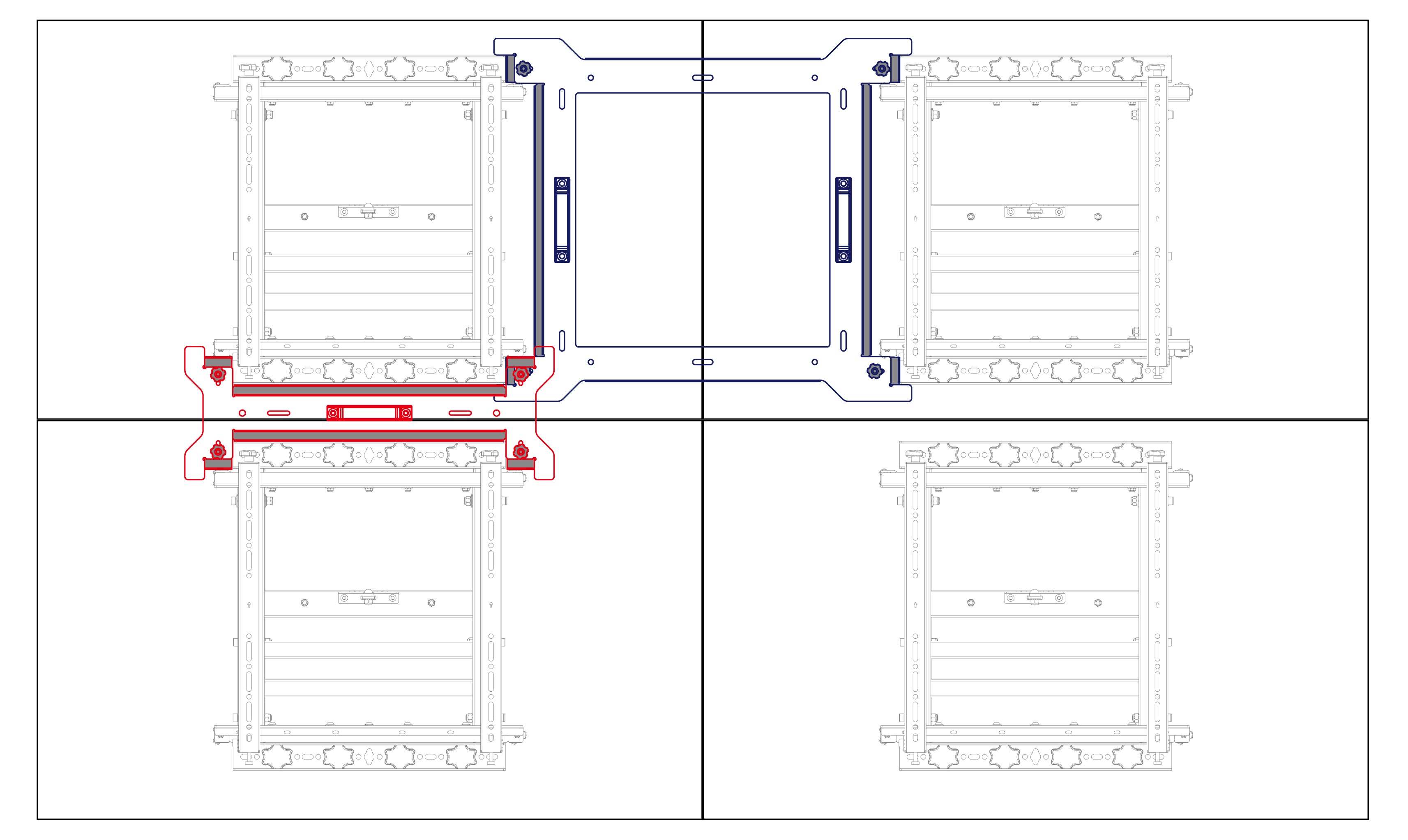 Video Wall Mount Spacer for 55-Inch Displays