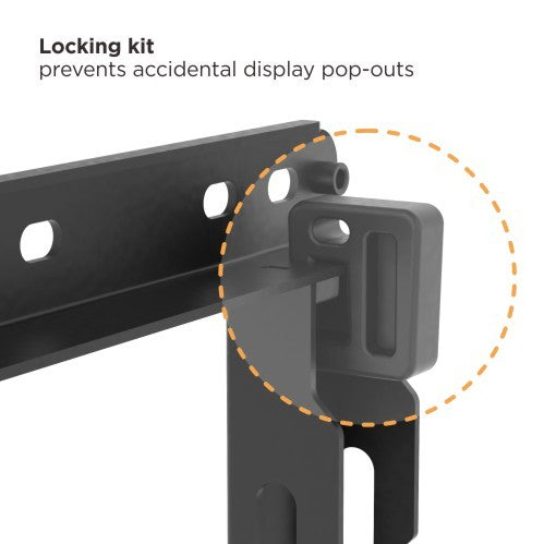 XYZ Micro-Adjust, Quick Release, Push-In, Pop-Out Video Wall Mount