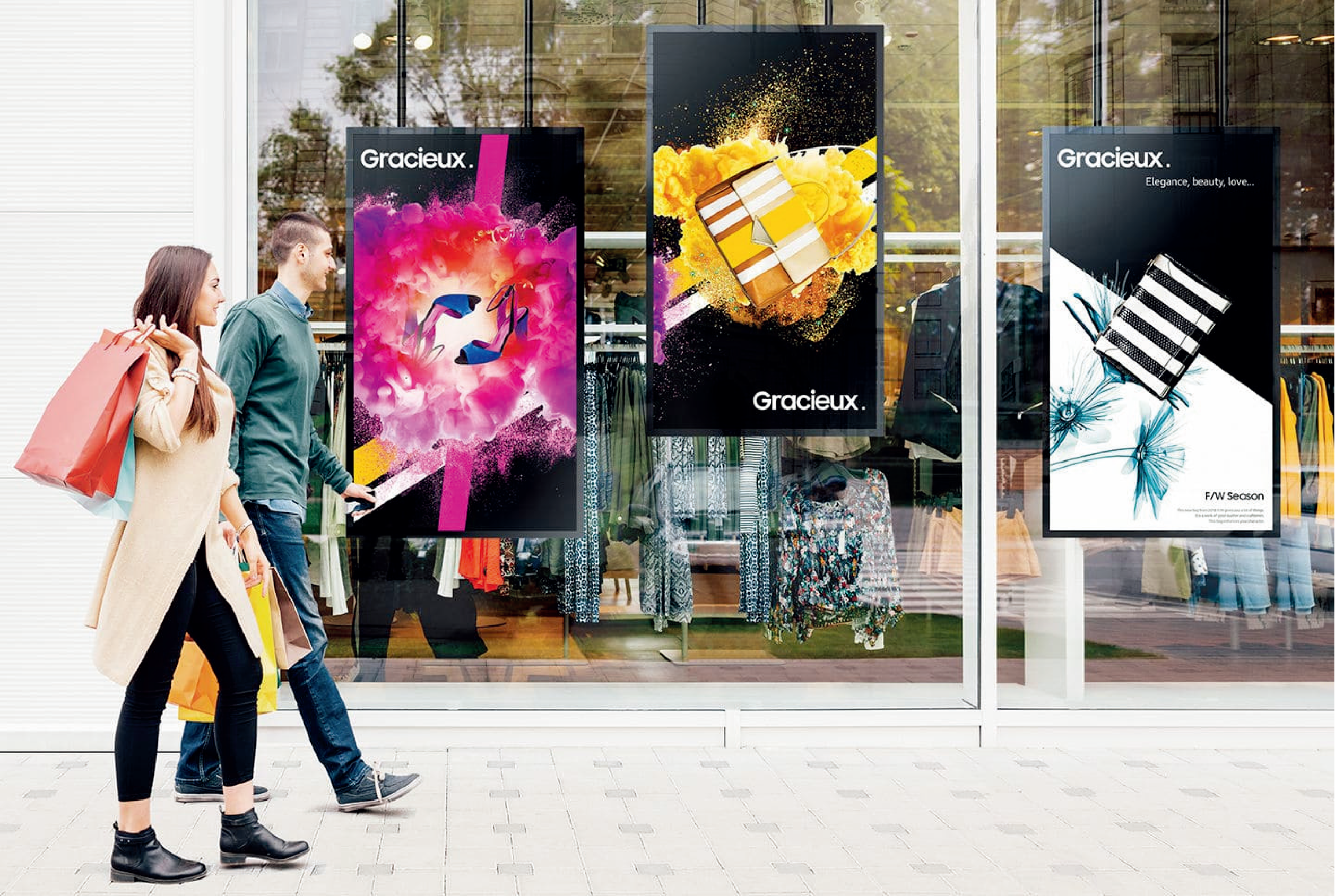 Bolt-Down Floor Base Enclosure for 55-Inch Retail Digital Signage Displays